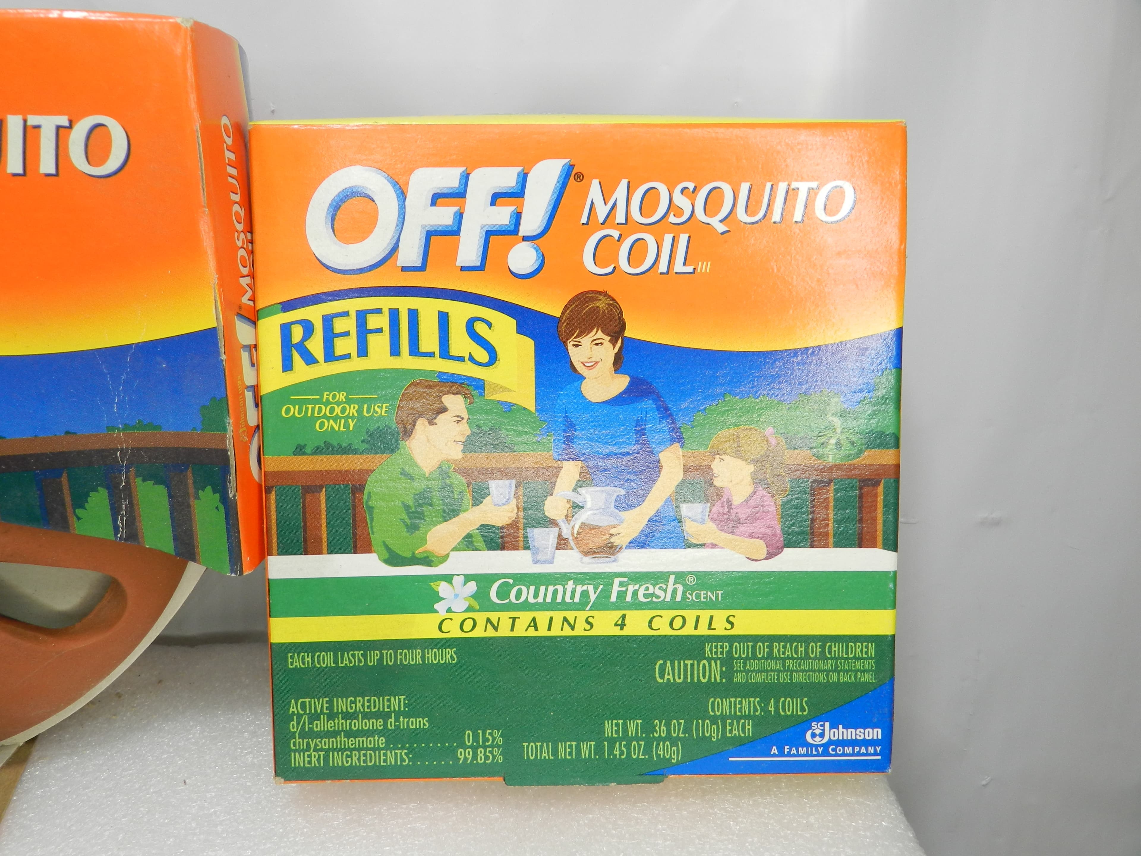 VTG OFF Mosquito Repellent Coil Terracotta Holder Country Fresh & Refills N14J - Thumbnail 3