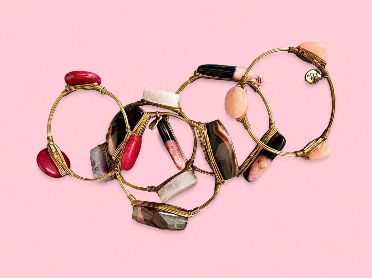 5 Bourbon and Bowties Bangle Bracelets - Thumbnail 2