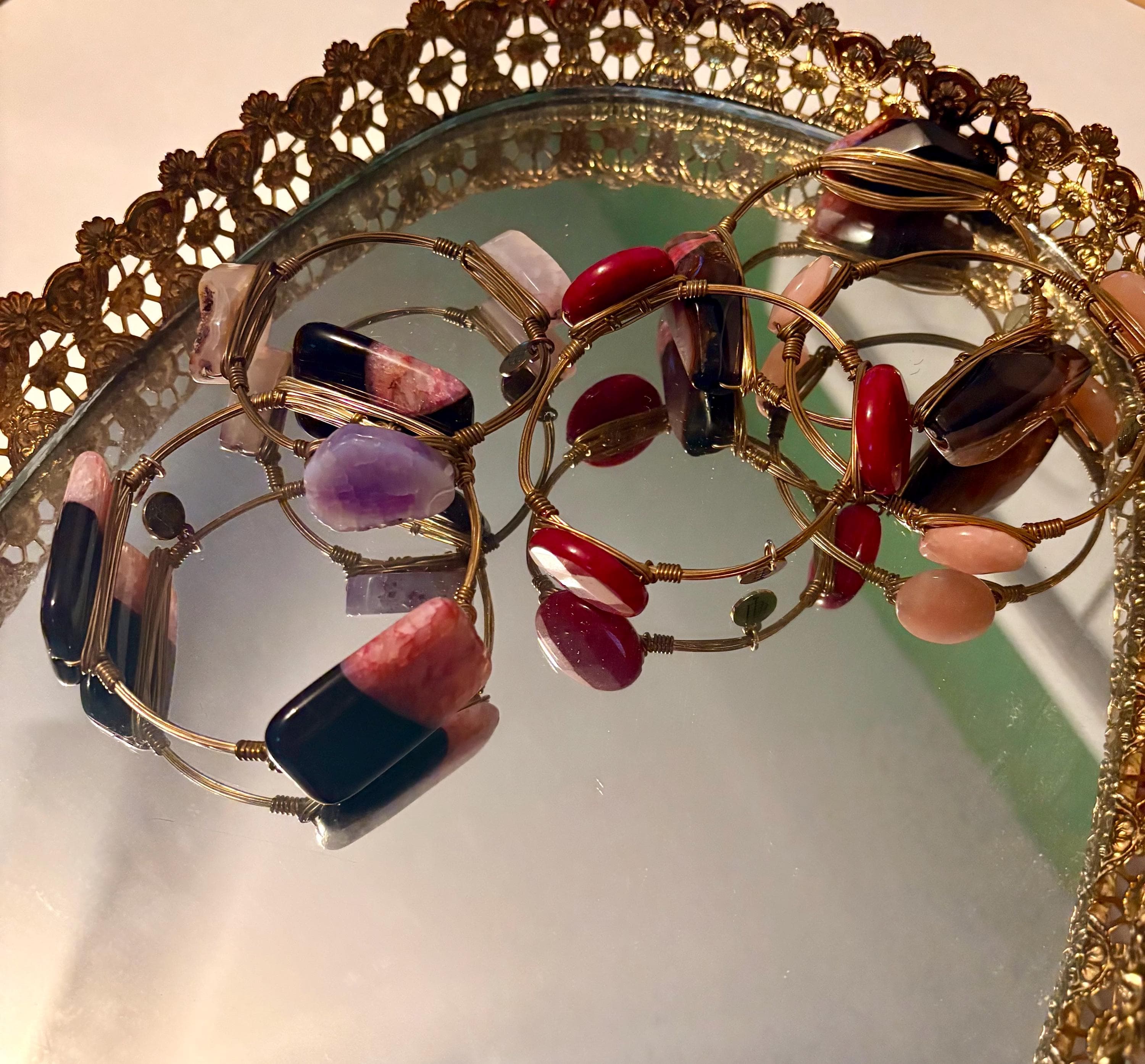 5 Bourbon and Bowties Bangle Bracelets - Thumbnail 4