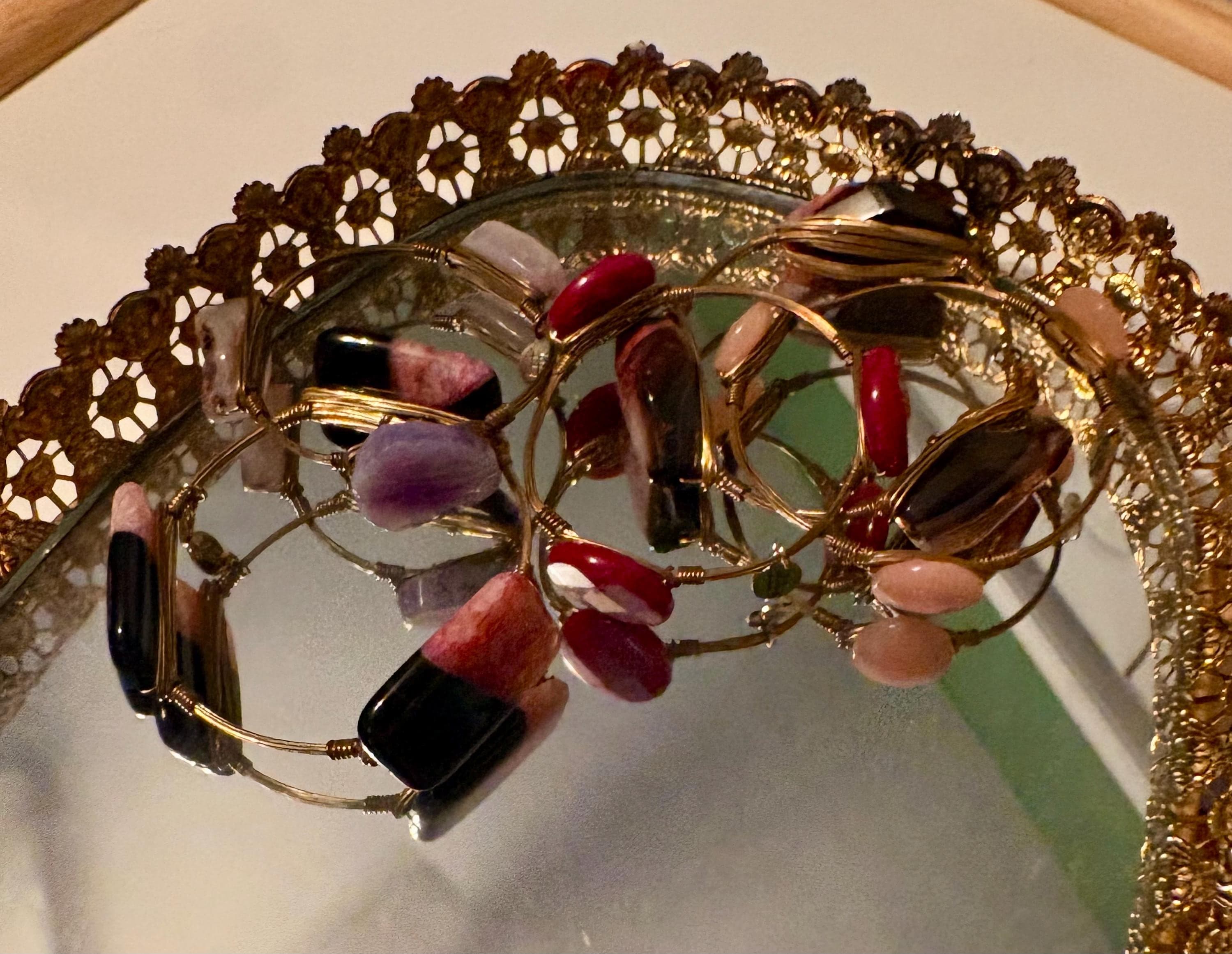 5 Bourbon and Bowties Bangle Bracelets - Thumbnail 3