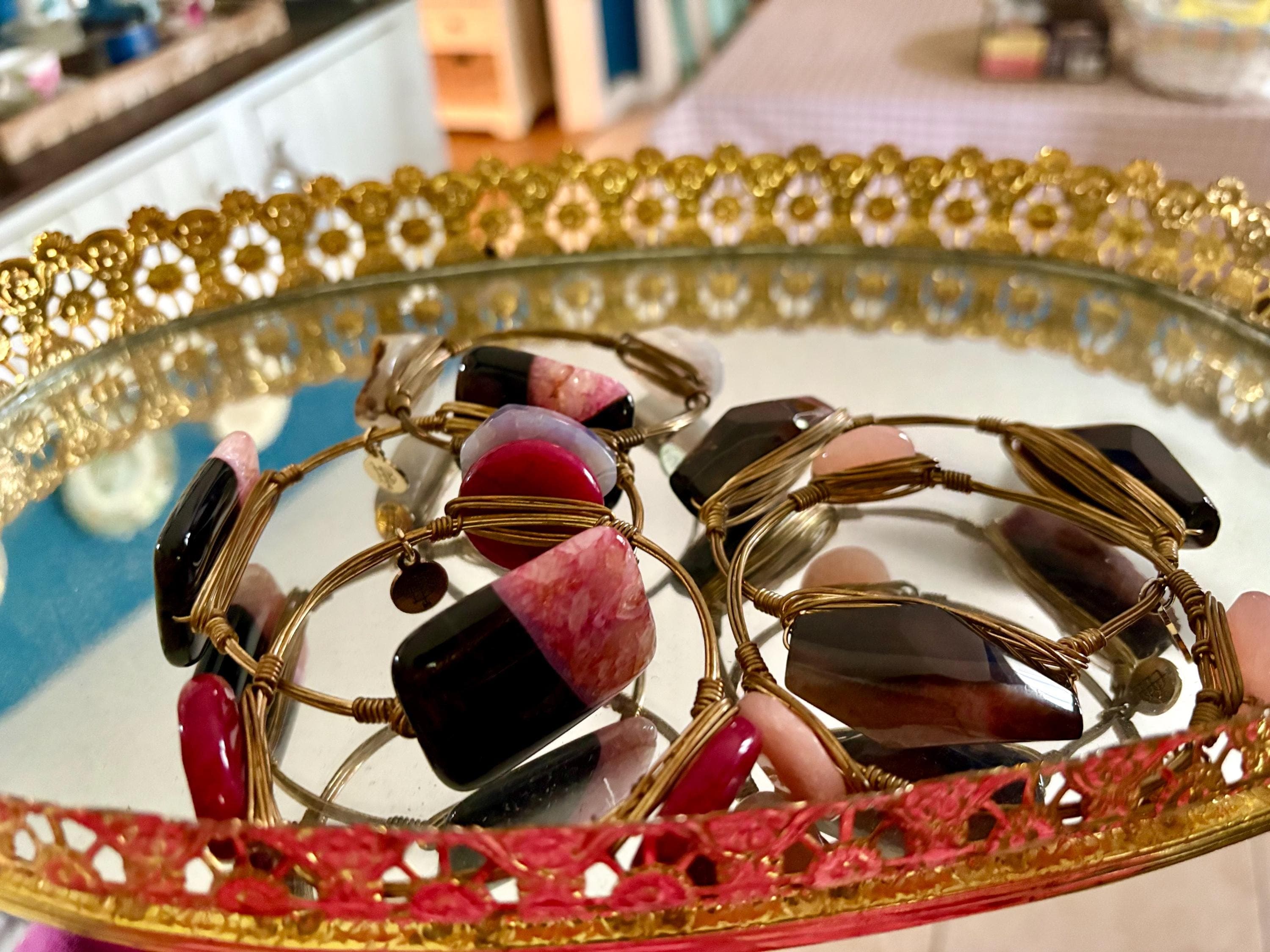5 Bourbon and Bowties Bangle Bracelets