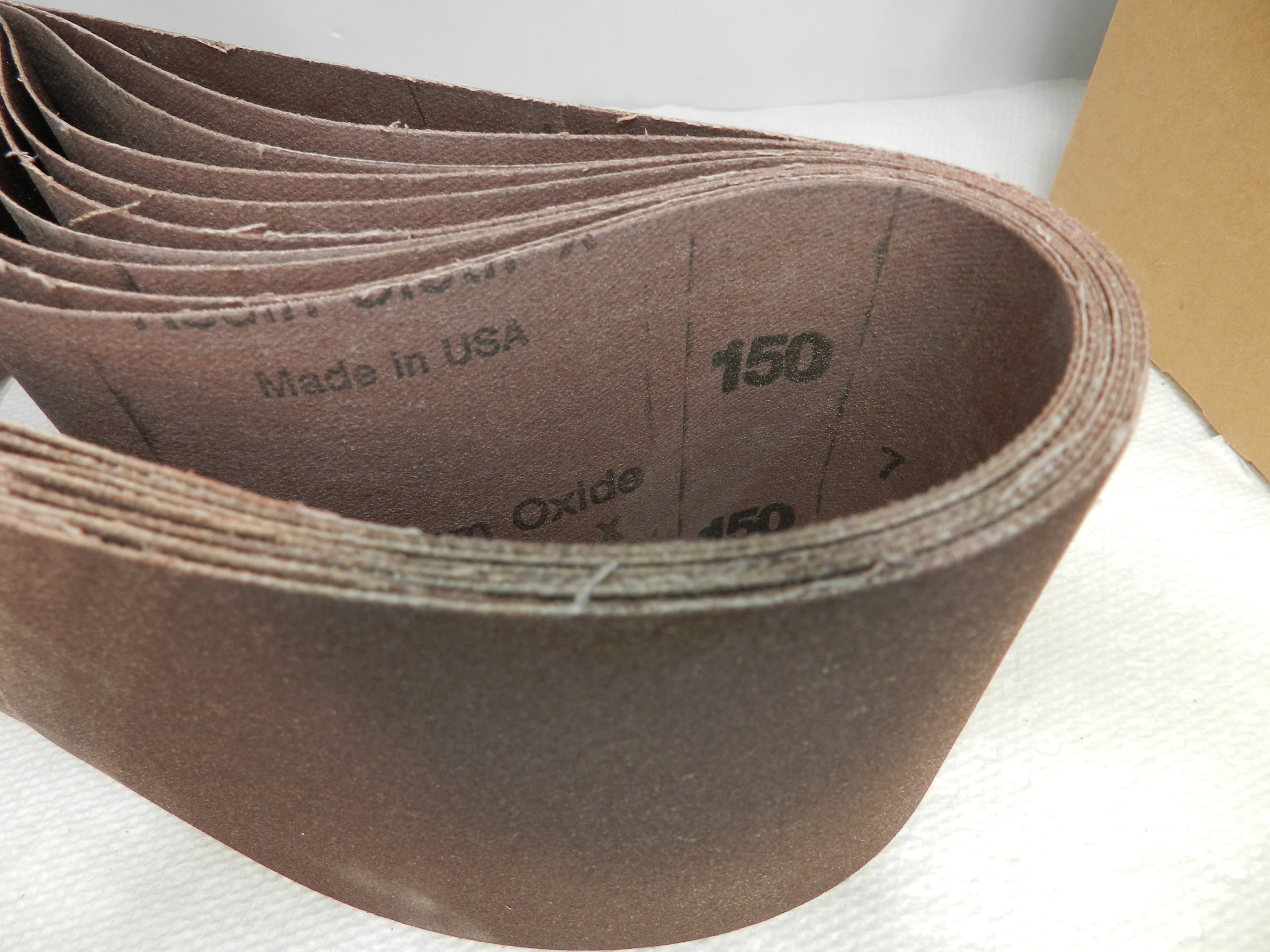 10 PACK 3x21 Inch Sanding Belts Sander Sheet 150 Grit Aluminum Oxide (N17J) - Thumbnail 2