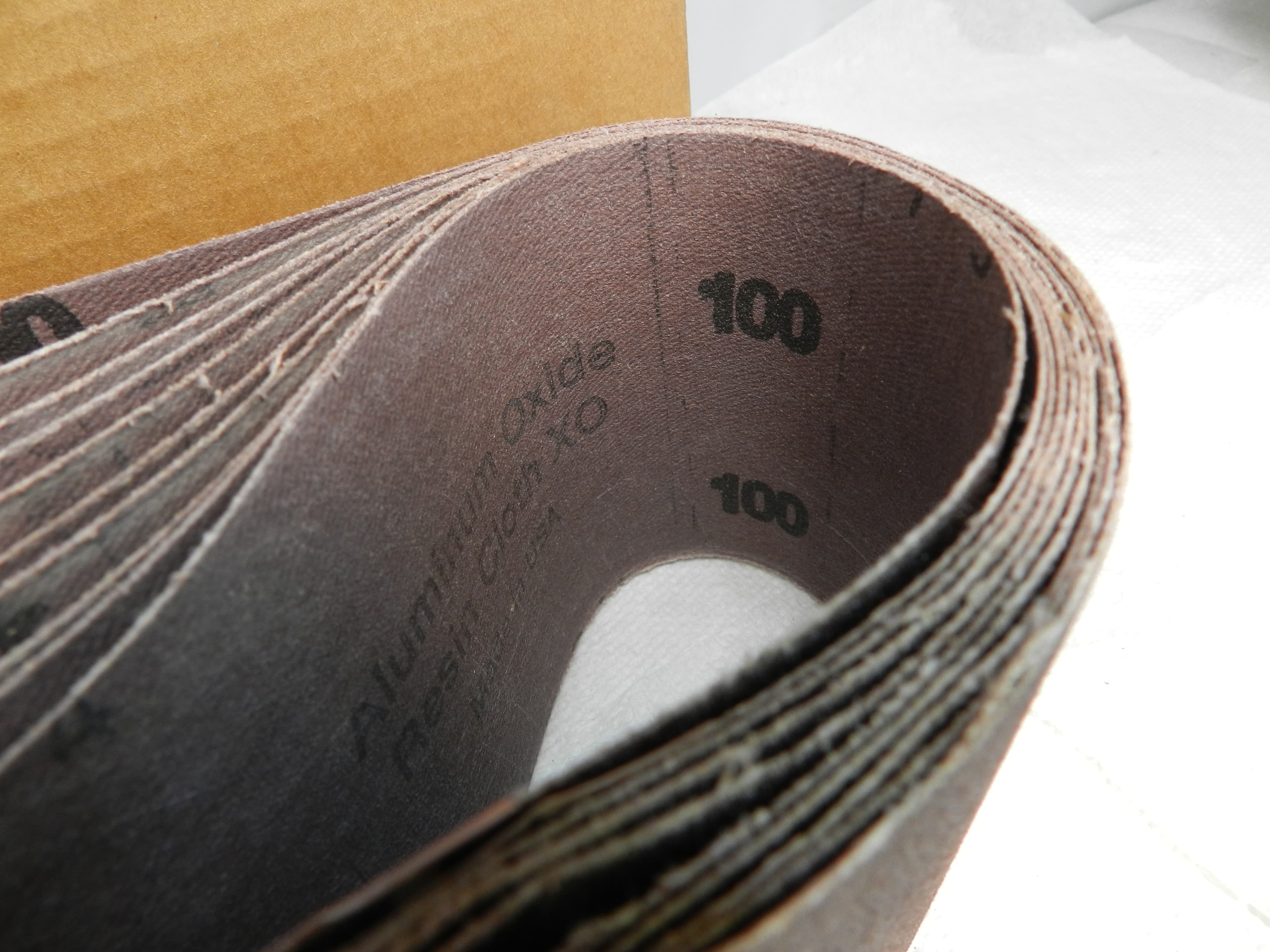 10 PACK 3x21 Inch Sanding Belts Sander Sheet 100 Grit Aluminum Oxide (N18J) - Thumbnail 2