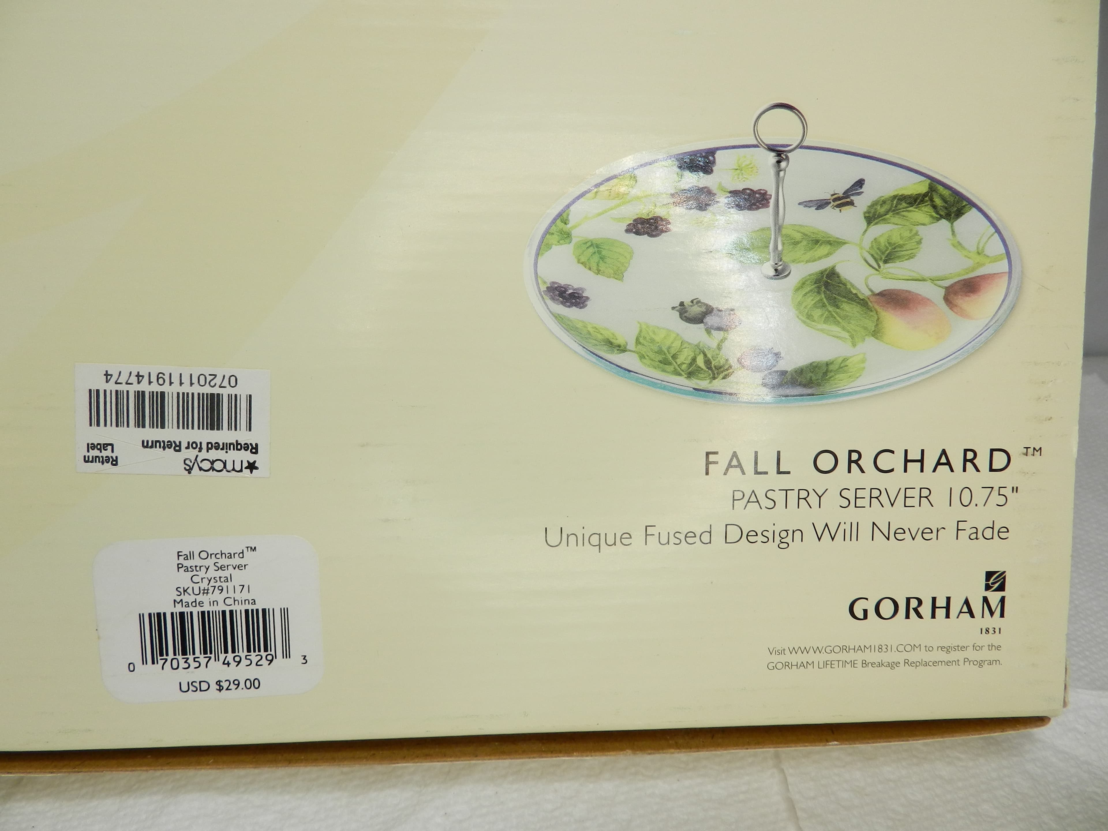 Gorham Fall Orchard Pastry Server 10.75" Crystal (N21J) - Thumbnail 3