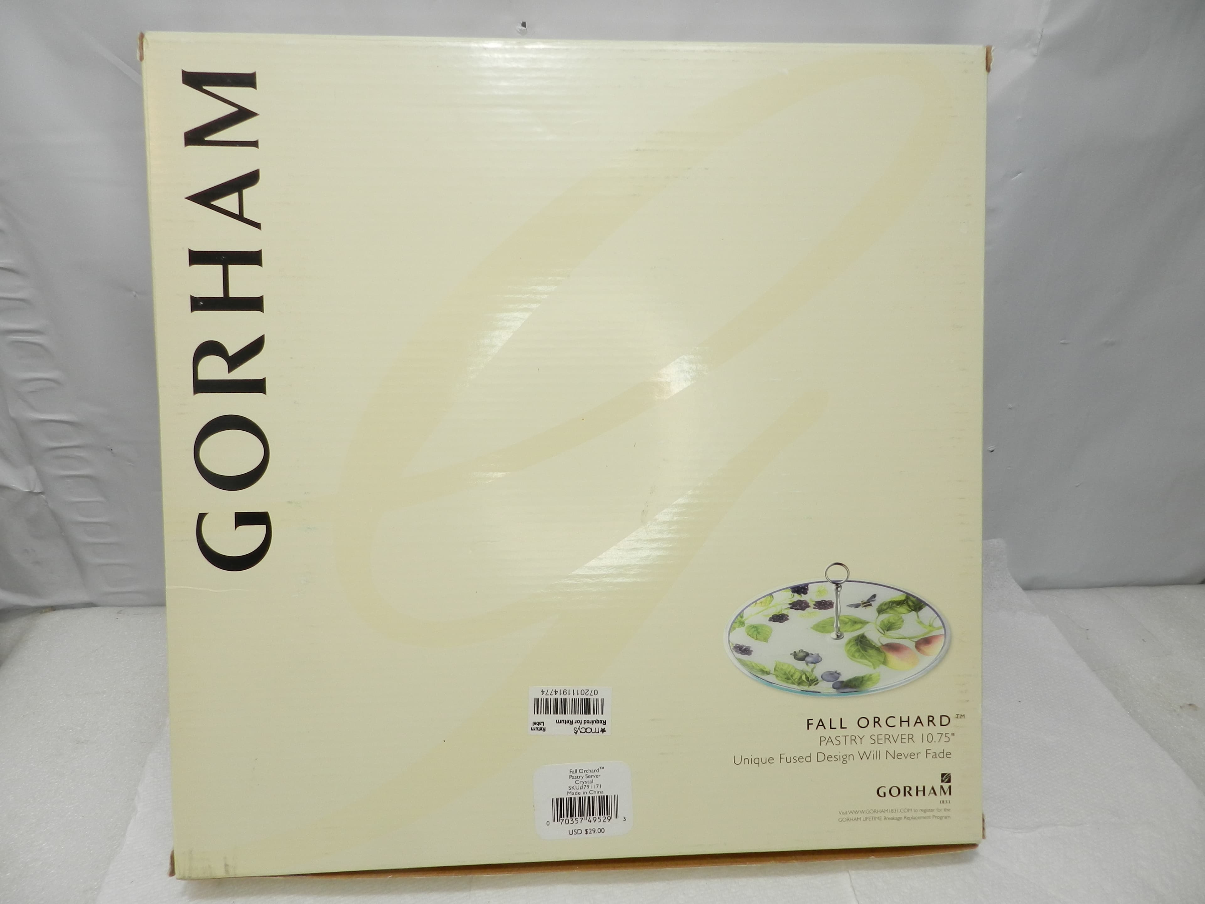 Gorham Fall Orchard Pastry Server 10.75" Crystal (N21J) - Thumbnail 5