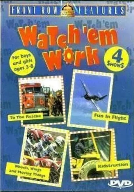 VHS Watch'em Work Wheels, Wings, And Moving Things And Kidstruction - Thumbnail 7