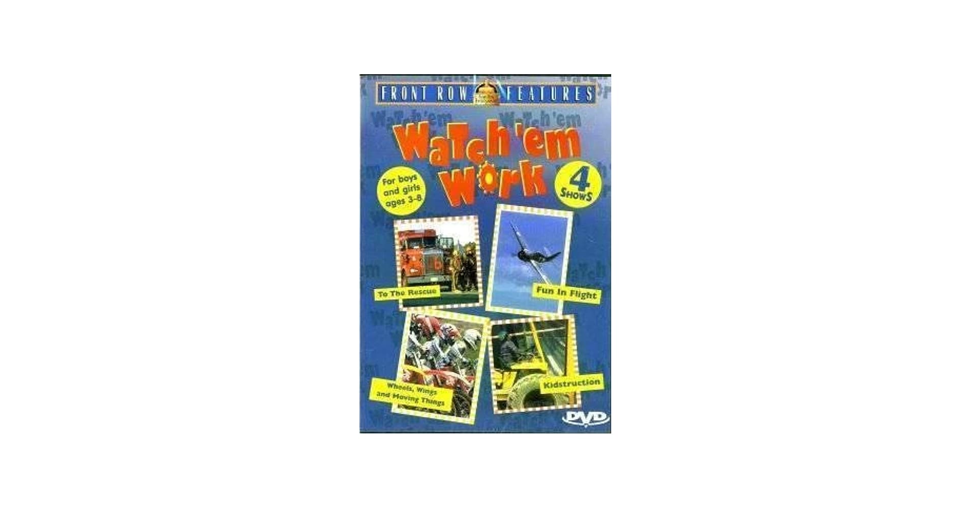 VHS Watch'em Work Wheels, Wings, And Moving Things And Kidstruction - Thumbnail 6