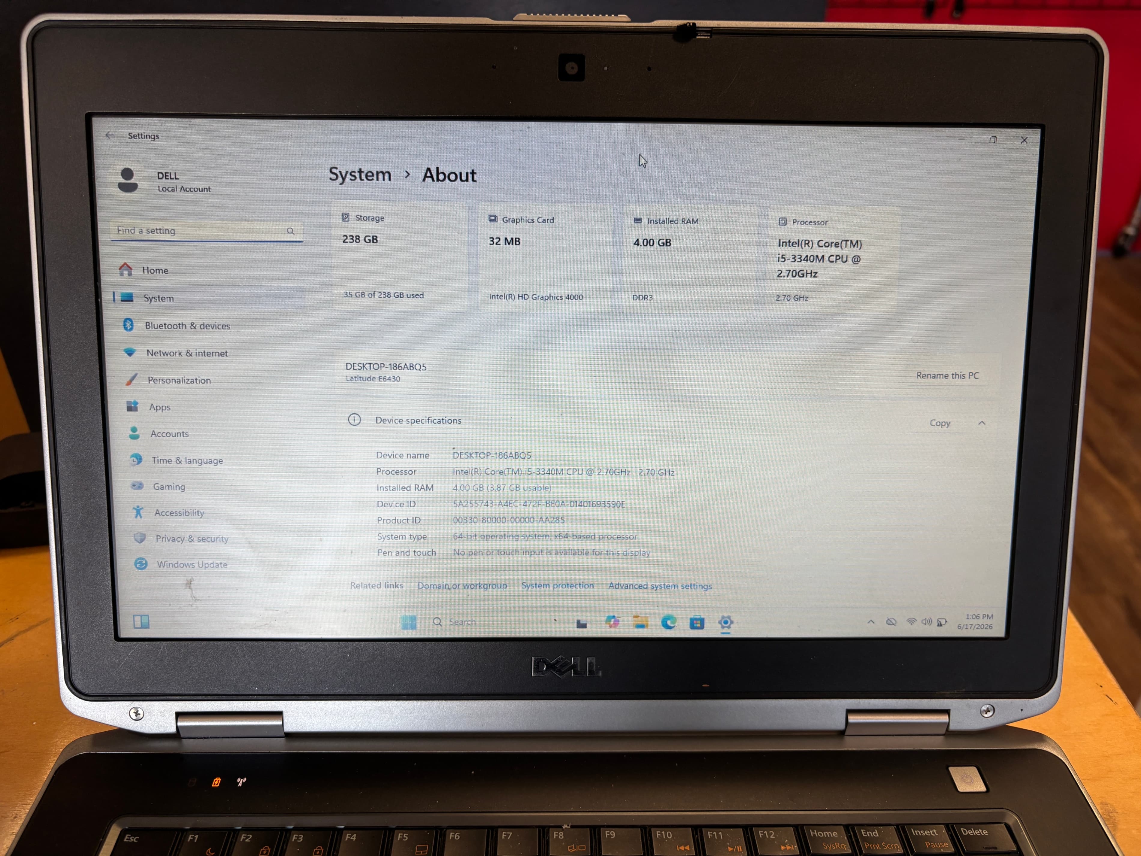 Dell Latitude E6430 Laptop i5 4GB RAM 128GB SSD - Thumbnail 3