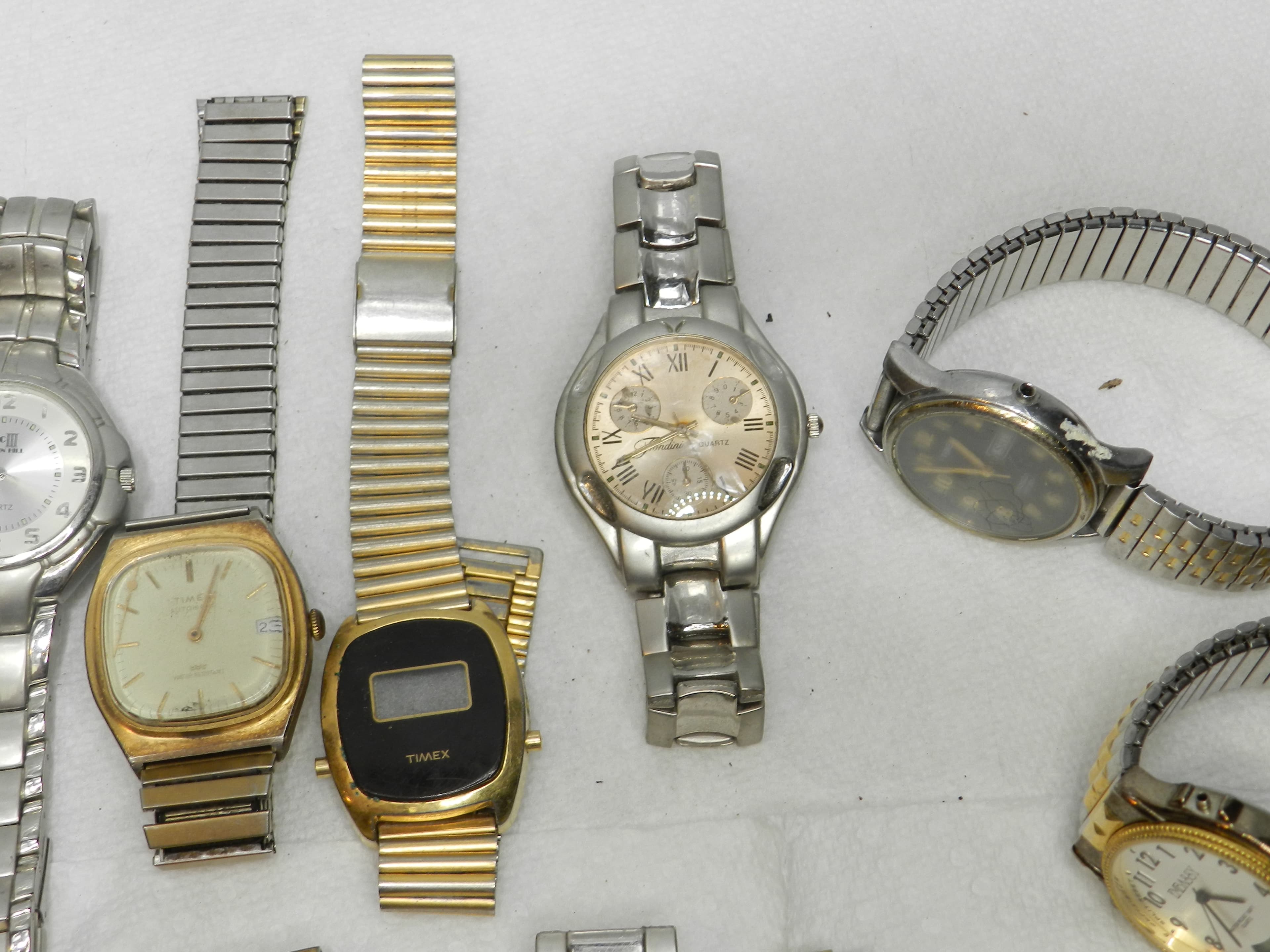 12 Vintage Mens Wrist Watches Mixed Brands (N25J) - Thumbnail 4