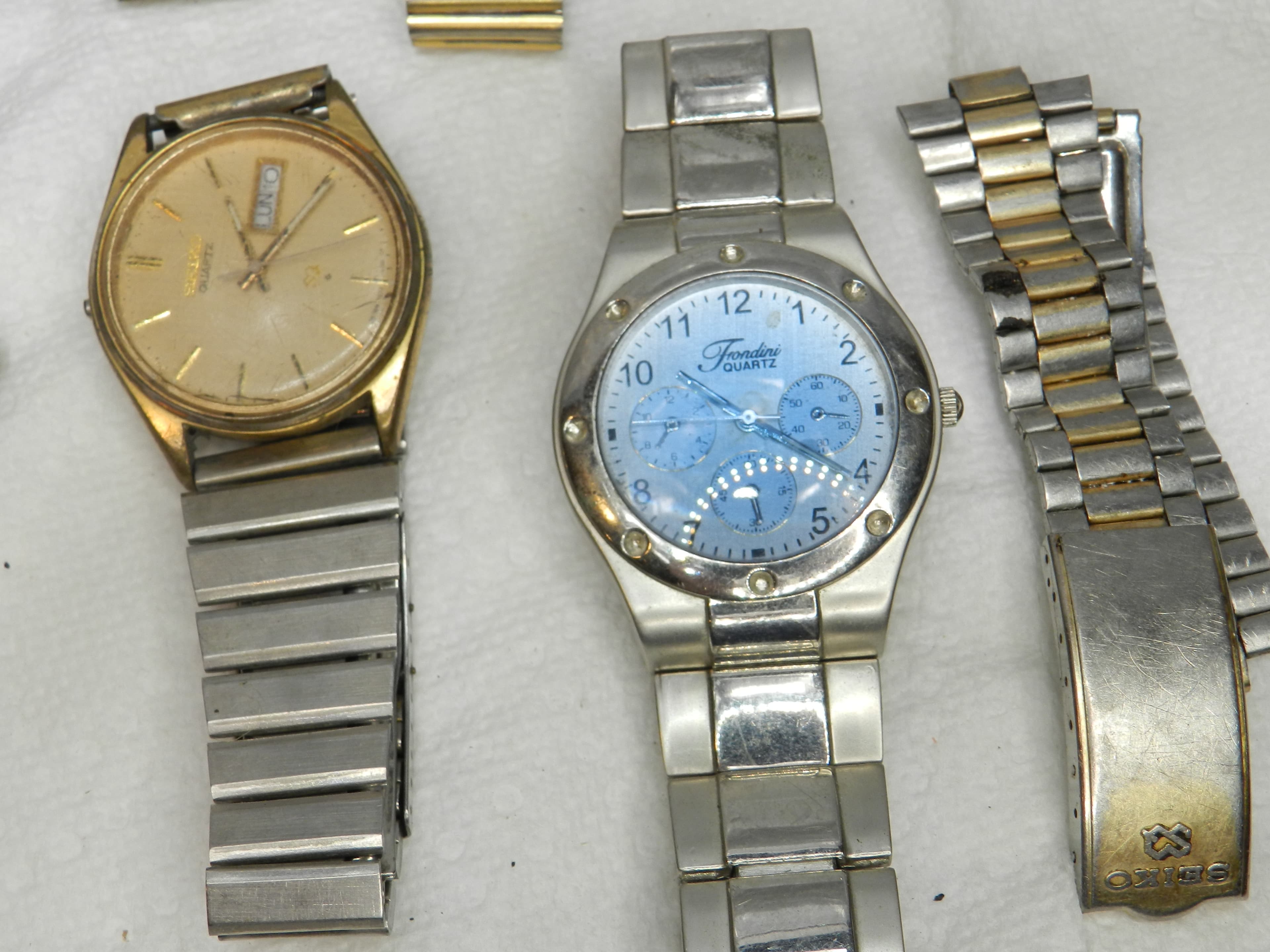 12 Vintage Mens Wrist Watches Mixed Brands (N25J) - Thumbnail 7