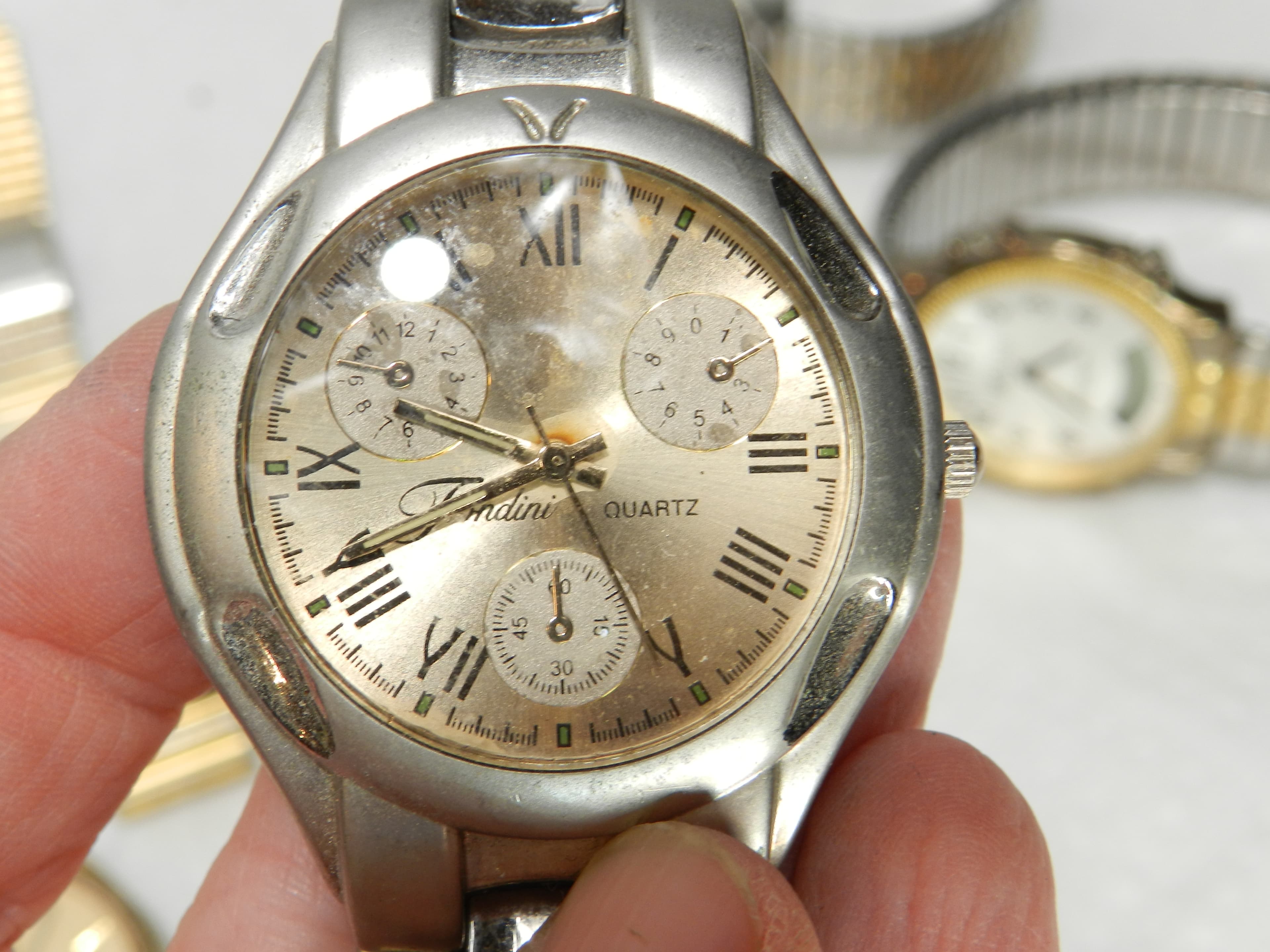 12 Vintage Mens Wrist Watches Mixed Brands (N25J) - Thumbnail 14