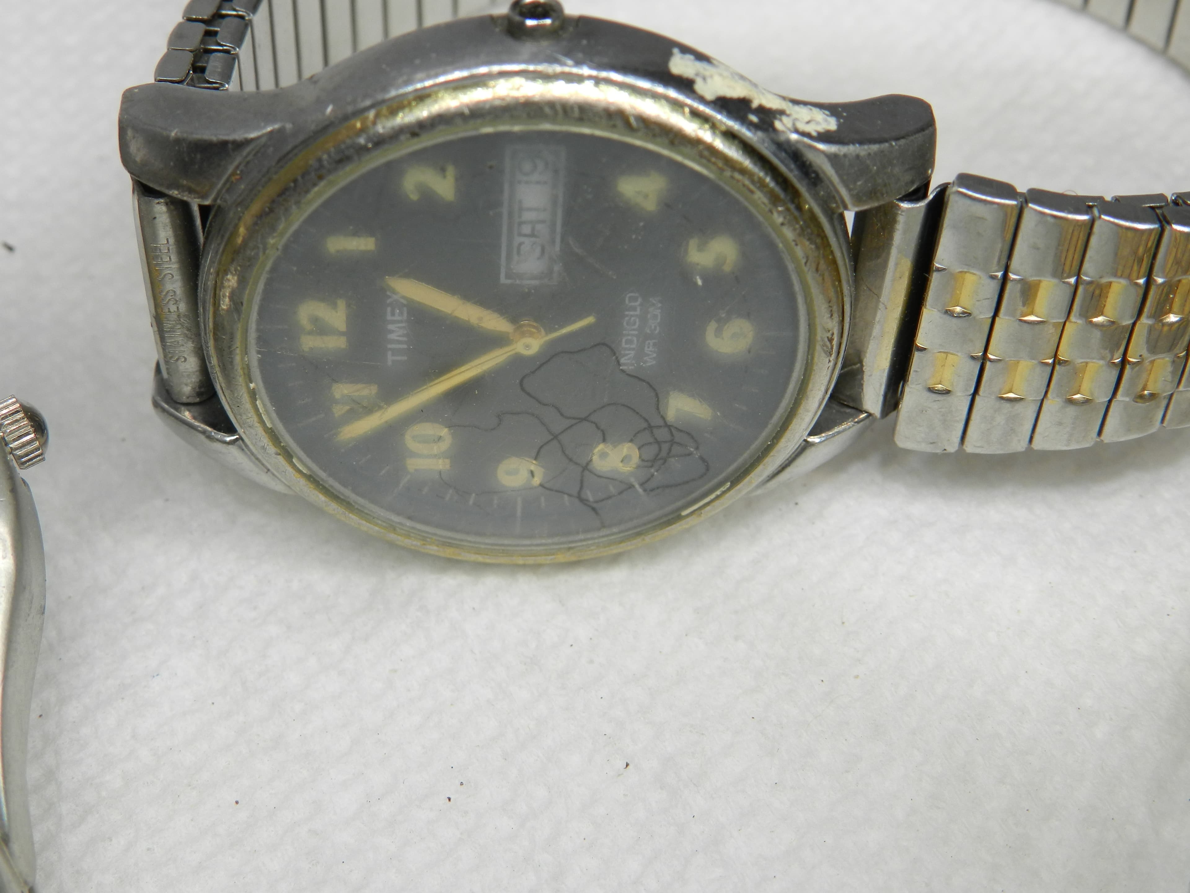 12 Vintage Mens Wrist Watches Mixed Brands (N25J) - Thumbnail 15