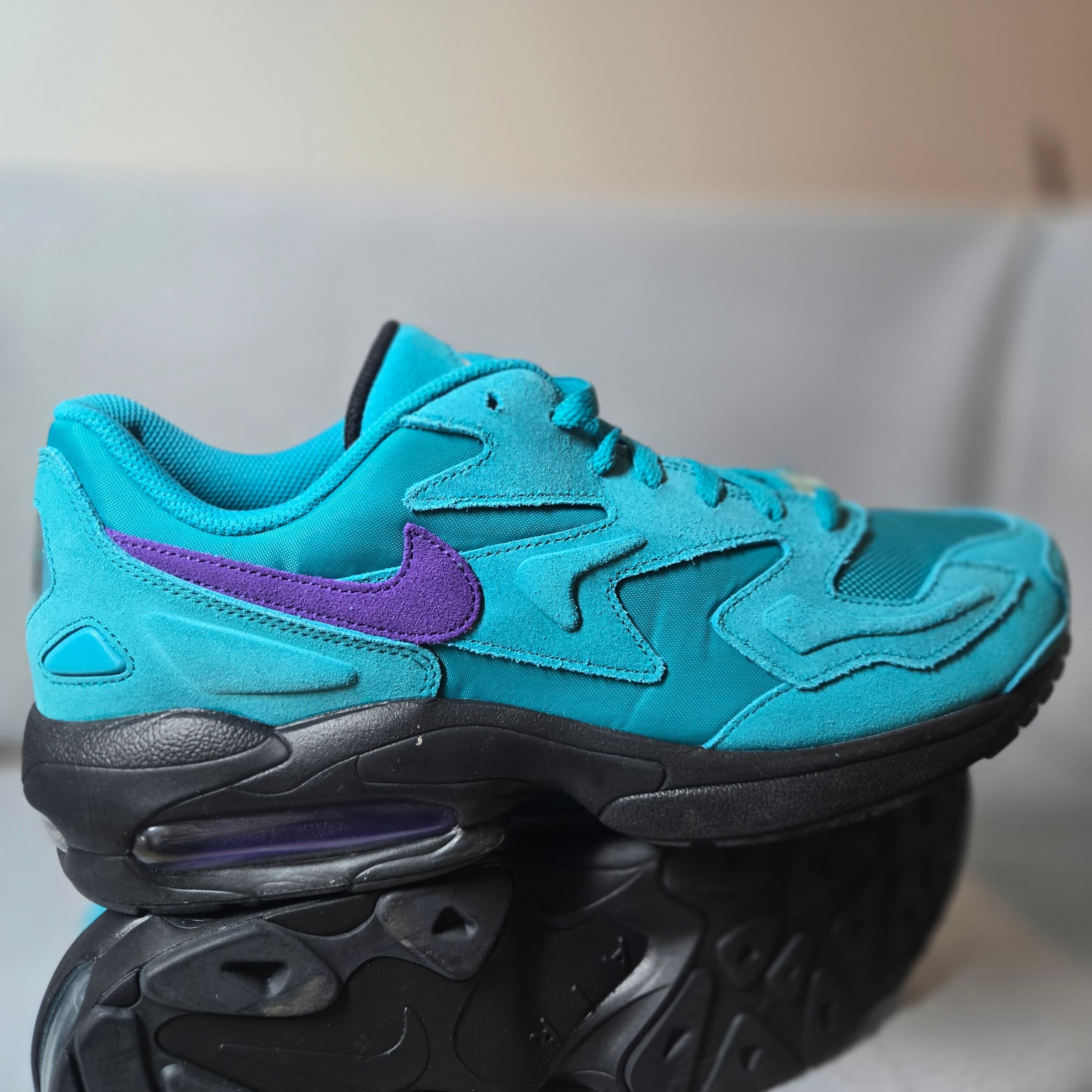 Nike Air Max Sneakers Teal Purple Size 12 - Thumbnail 5