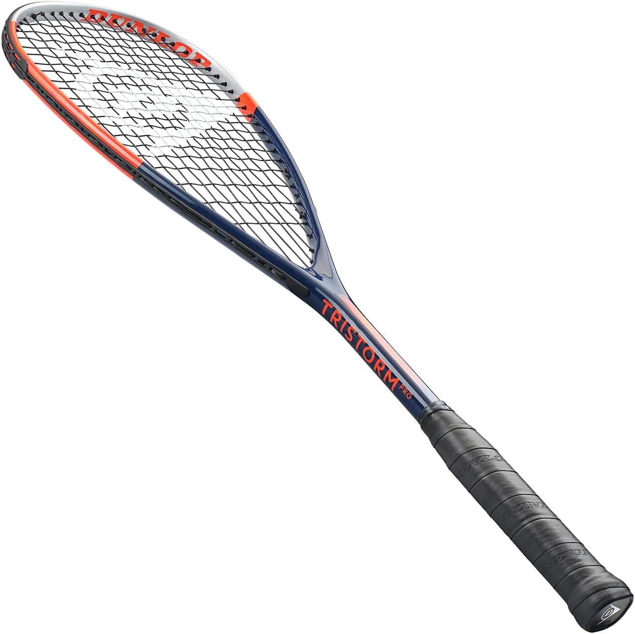 Dunlop Sports Tristorm Pro Squash Racket 10351964 Dark Blue/Orange/Silver - Thumbnail 5