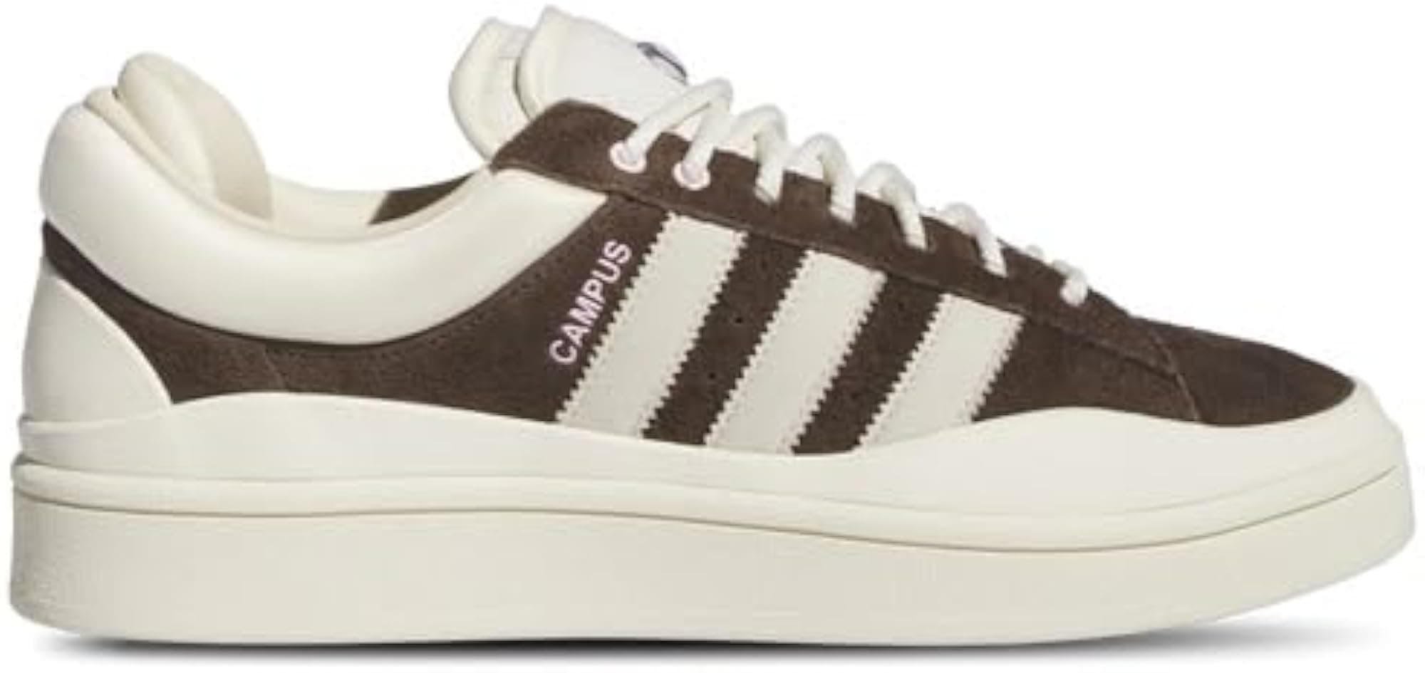 Men's Adidas Bad Bunny Last Campus Lifestyle Shoes in Deep Brown, Chalk, Pink -