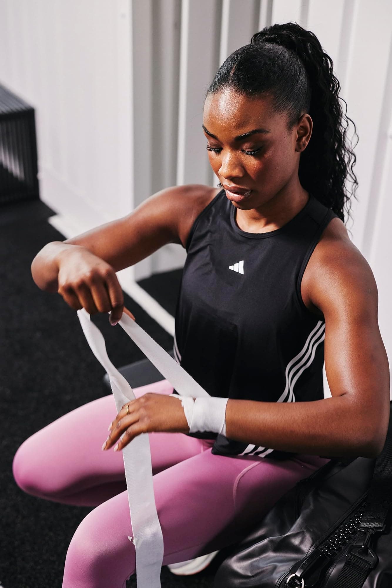 adidas Boxing Hand Wraps 120" or 180" Black, White, Gray, Blue, 3-Piece Combo Se - Thumbnail 5
