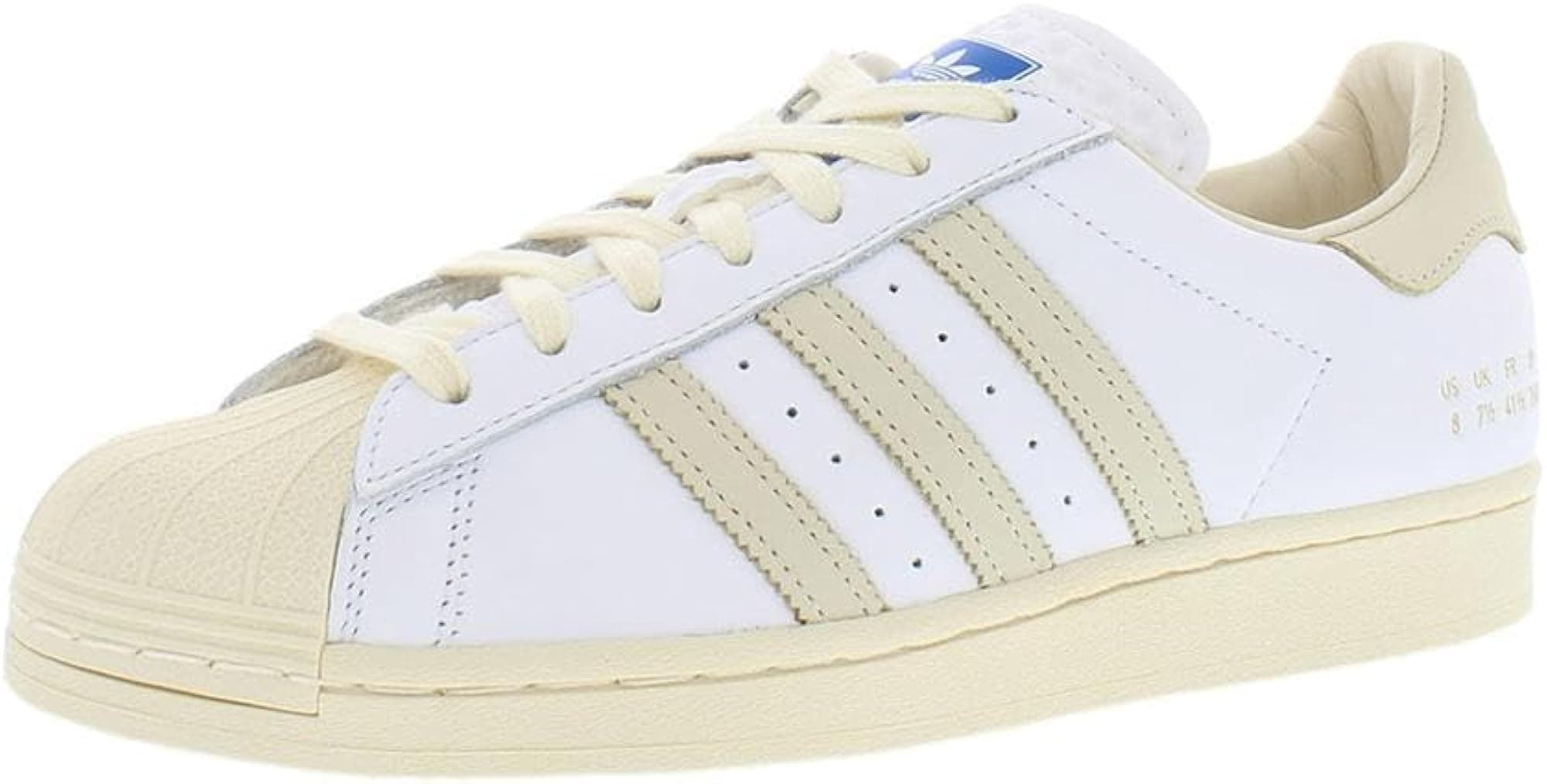 adidas Men's Originals Superstar Shoes - Cloud White/Cream White/Blue Bird - 5 - Thumbnail 5