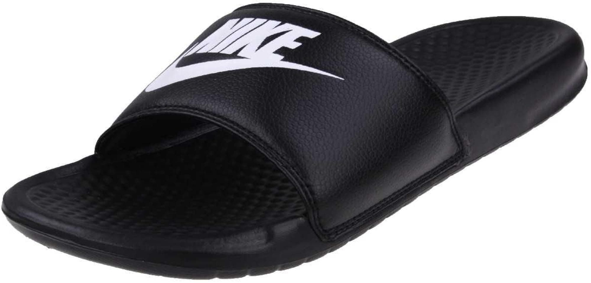 Nike Unisex Adult Benassi JDI Sandal - Black/White - 13.0 - Thumbnail 4
