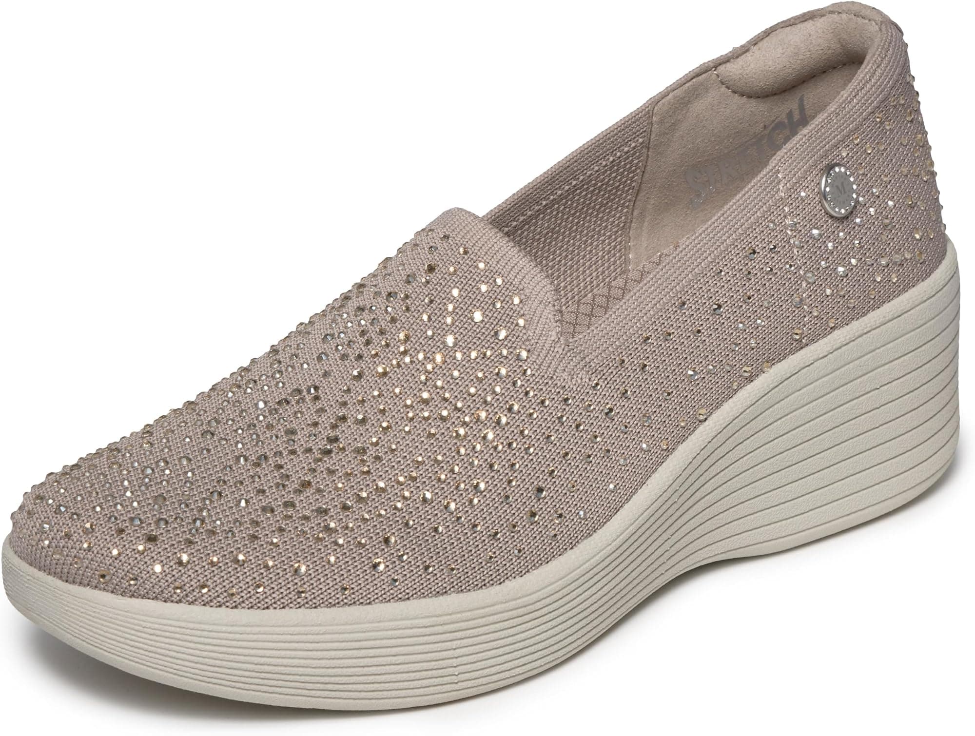 Skechers Womens Martha Stewart Relaxed Fit Parallel Lite - Lavish - Taupe - 6.5