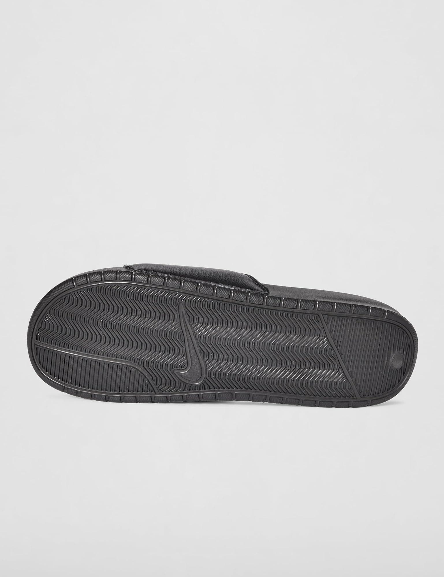 Nike Unisex Adult Benassi JDI Sandal - Black/White - 13.0 - Thumbnail 5