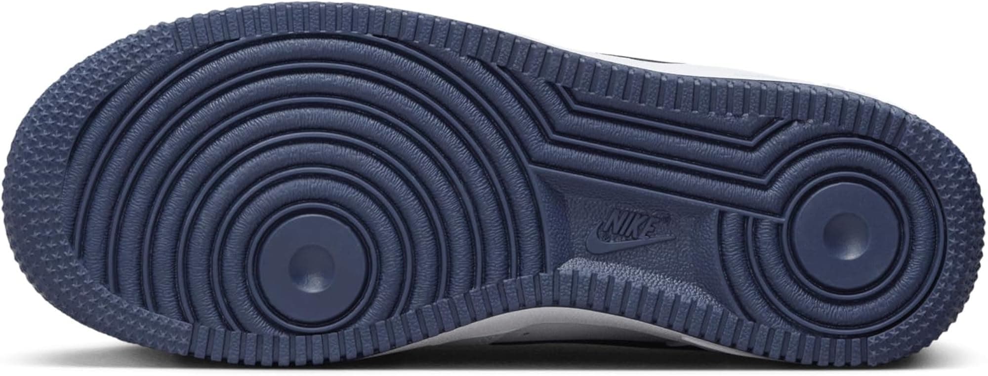 Nike Kid's Air Force 1 Sneaker - White/Midnight Navy-football Grey - 6Y - Thumbnail 4