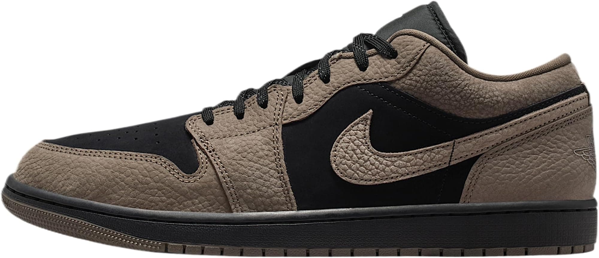 Air Jordan 1 Low SE Men's Shoes (Black/Light Wild Mango/Olive Grey) - Black/Ligh