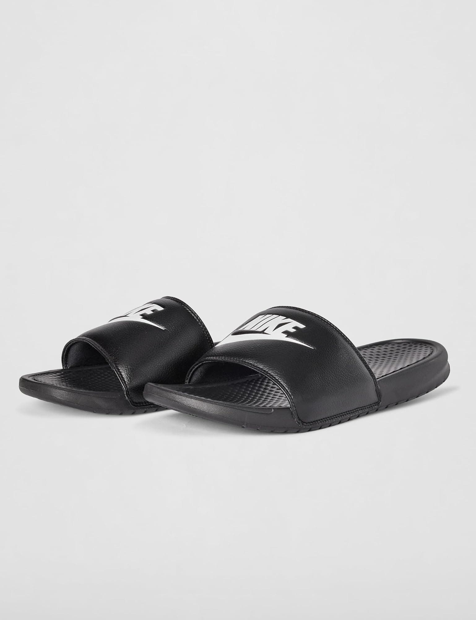 Nike Unisex Adult Benassi JDI Sandal - Black/White - 13.0 - Thumbnail 7