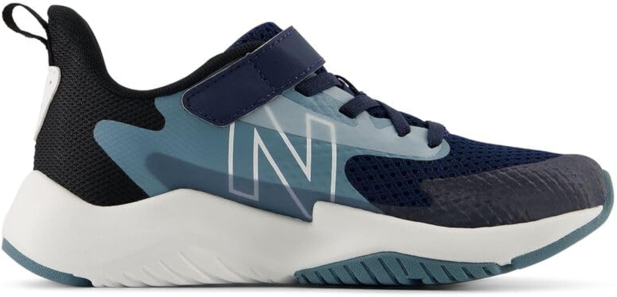 New Balance Kids Rave Run V2 Bungee - Nb Navy/Salt Water - 12 Little Kid - Thumbnail 3