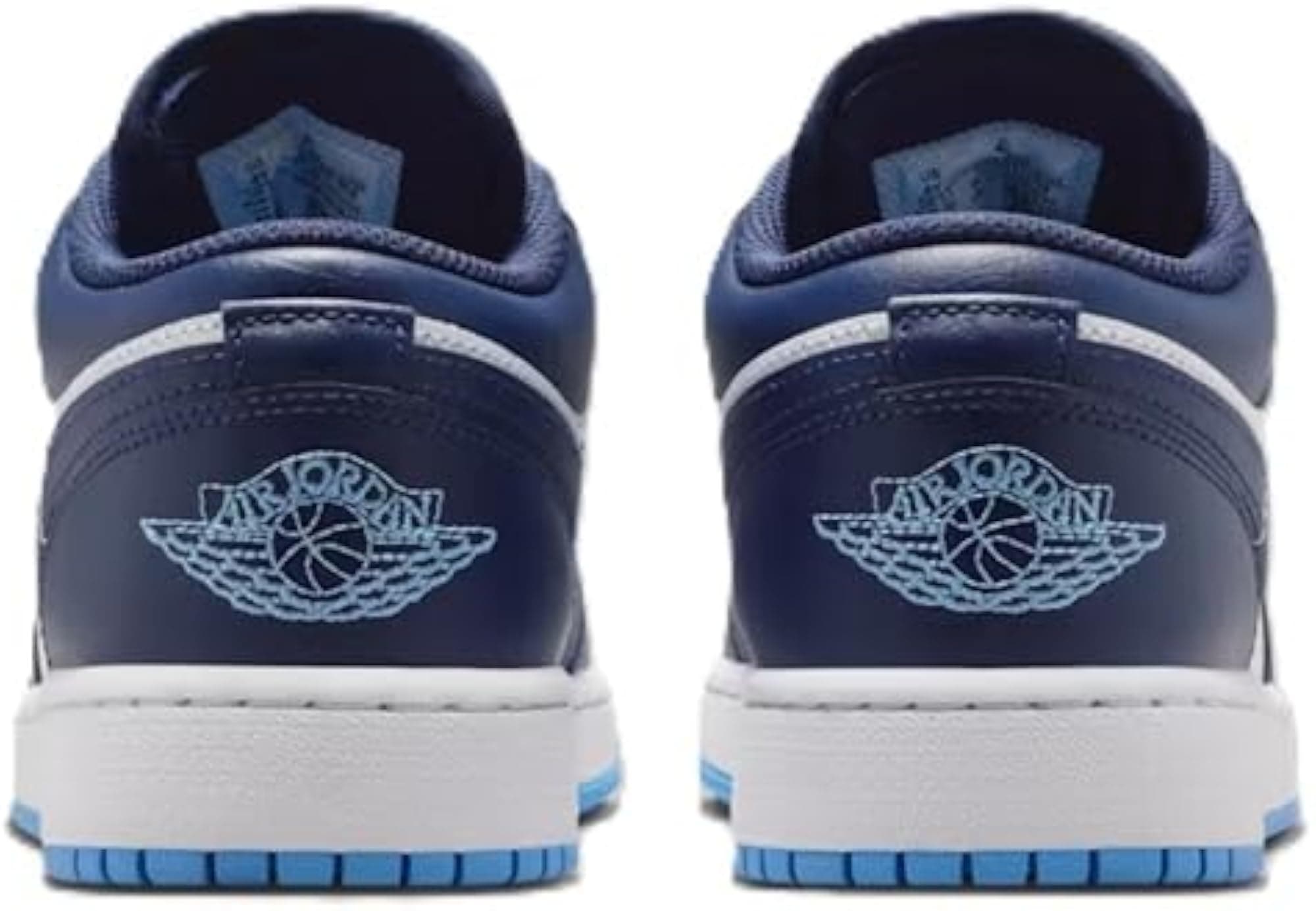 Air Jordan 1 Low Big Kids' Shoes (Midnight Navy/White/University Blue) - Midnigh - Thumbnail 4