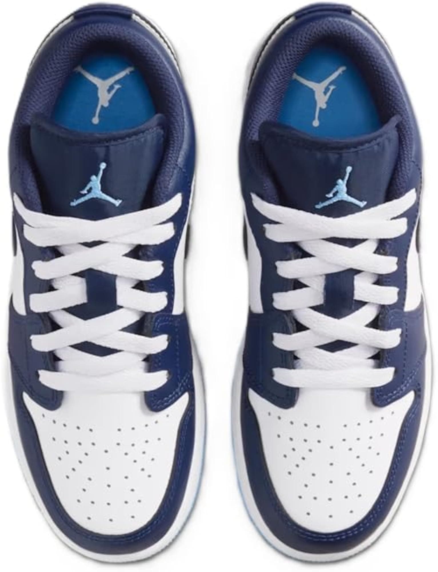 Air Jordan 1 Low Big Kids' Shoes (Midnight Navy/White/University Blue) - Midnigh - Thumbnail 5