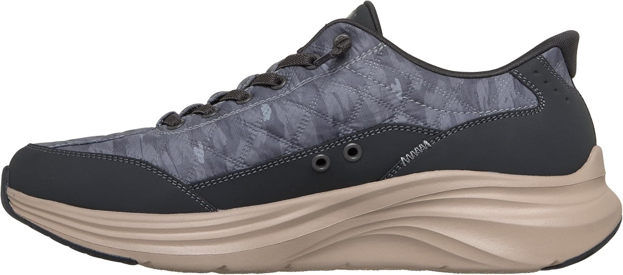 Skechers Mens Contour Foam Cozy Fit Compost Hands Free Slip-in - Black/Natural - - Thumbnail 6