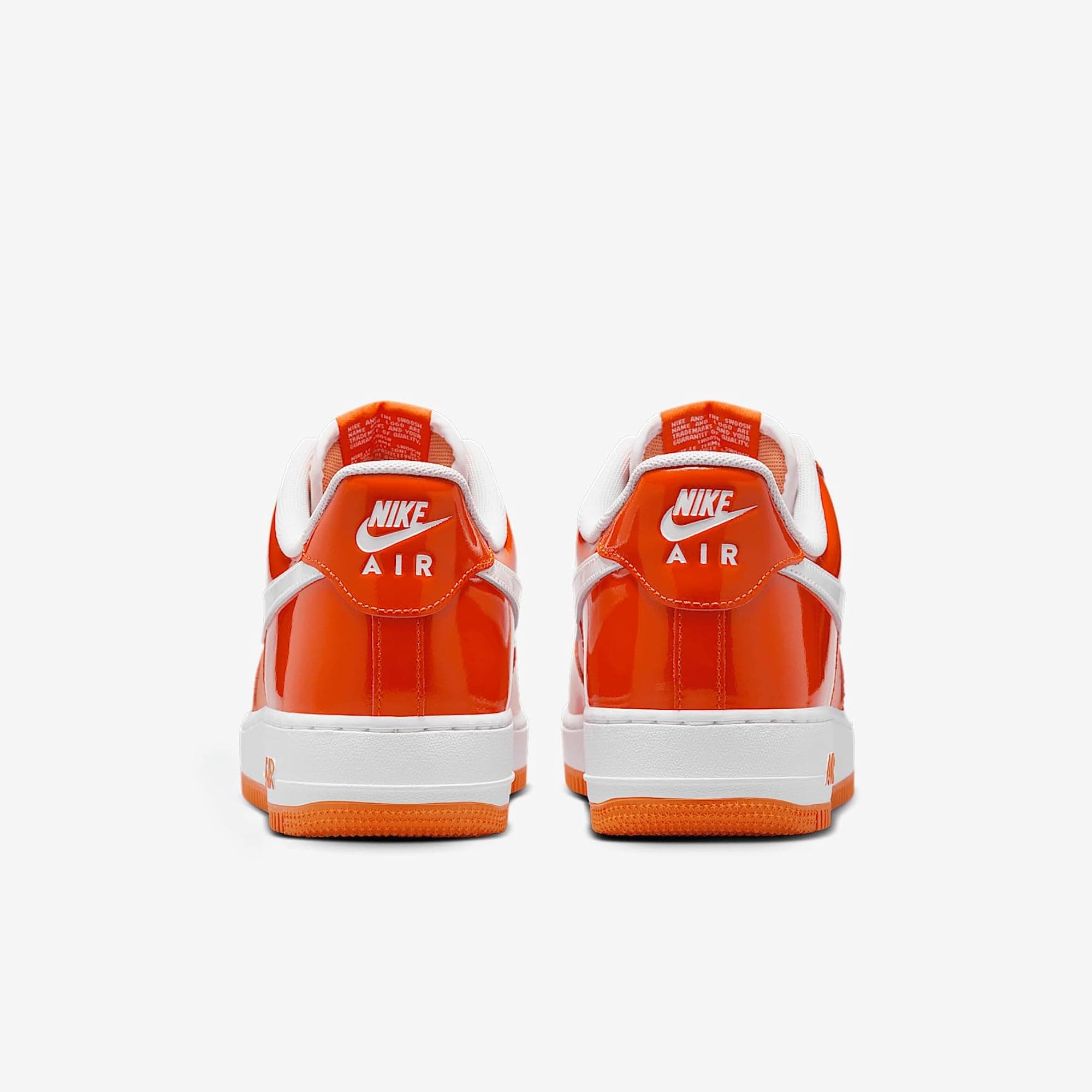 Nike Men's Air Force 1 '07 LV8 Sneaker - Safety Orange/Sport Orange/White - 8 - Thumbnail 6