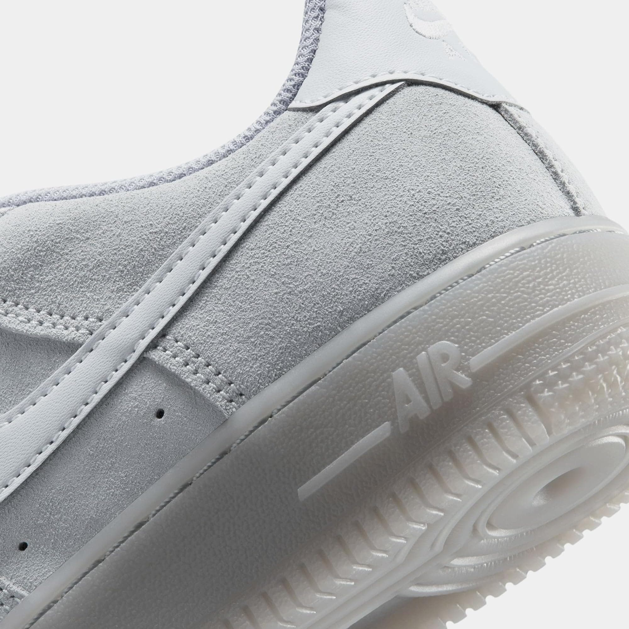 Nike Air Force 1 LV8 3 Grade School Lifestyle Shoes (Wolf Grey/Wolf Grey/Black) - Thumbnail 6