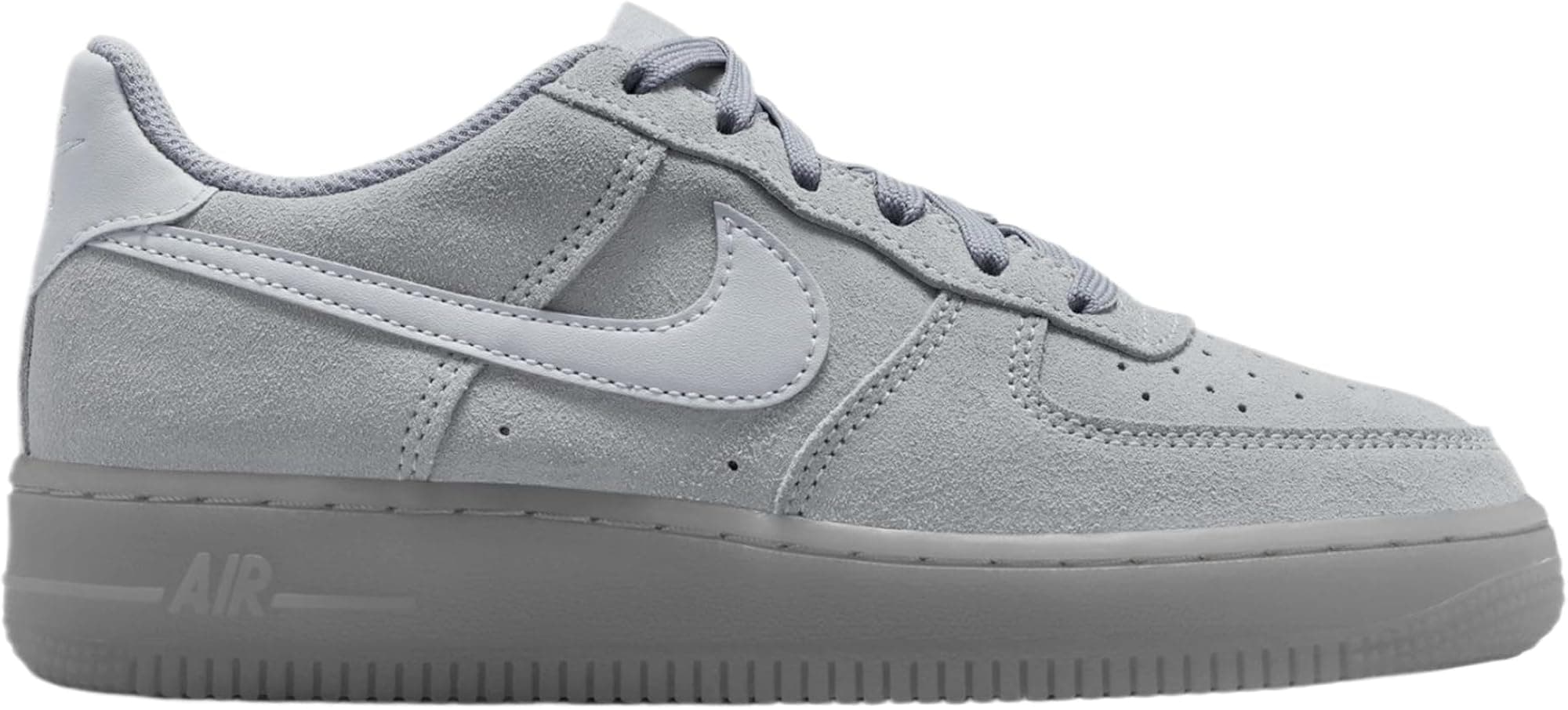 Nike Air Force 1 LV8 3 Grade School Lifestyle Shoes (Wolf Grey/Wolf Grey/Black)