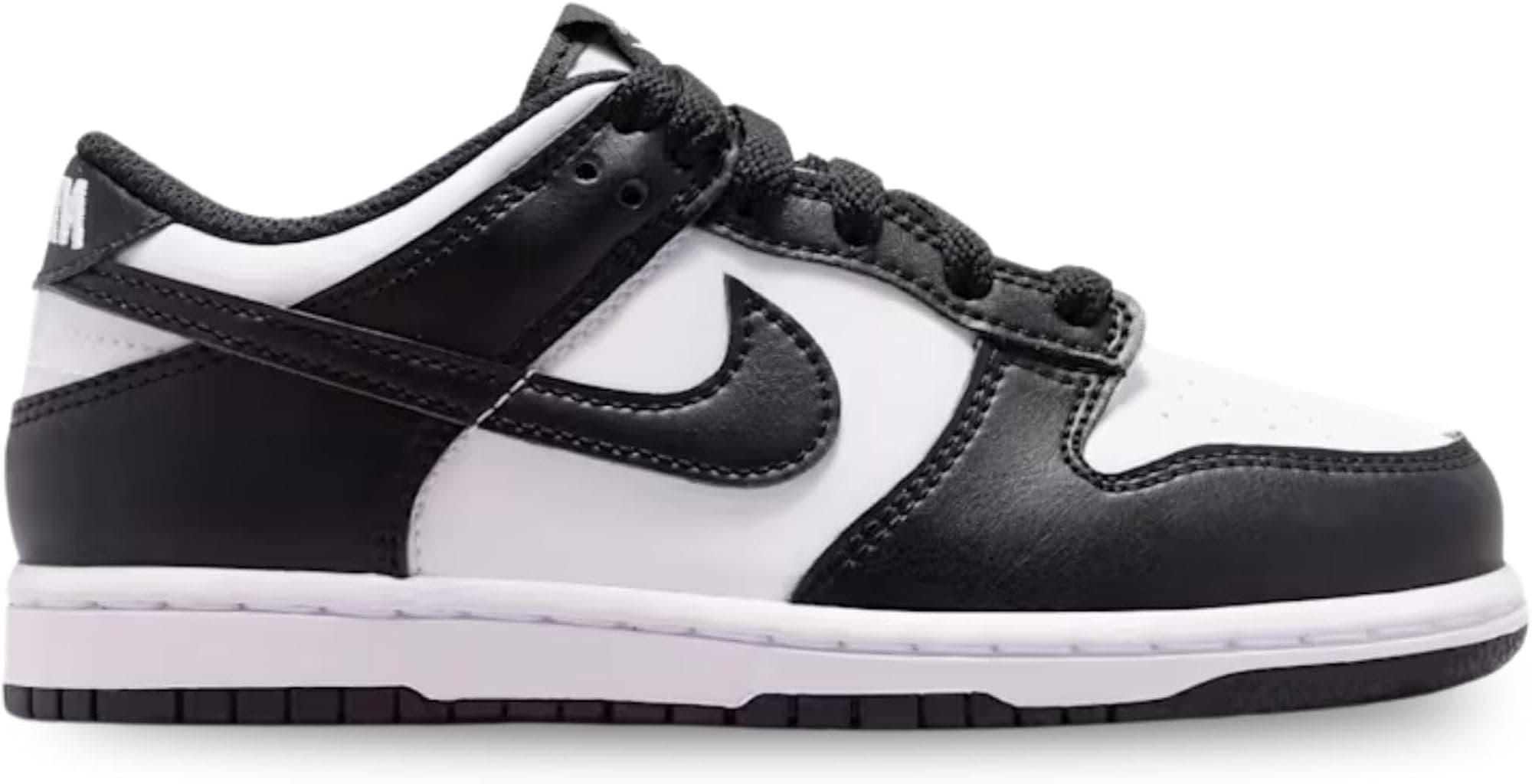 Nike Dunk Low Preschool Lifestyle Shoes (White/Black/White) - White/Black/White