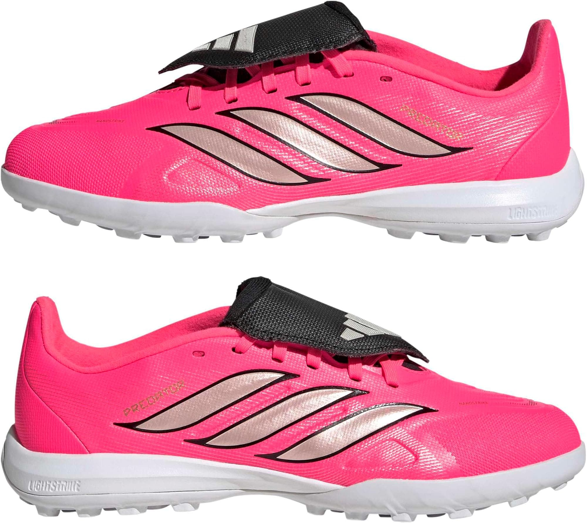 adidas Unisex-Child League Predator Fold-Over Tongue Turf - Solar Turbo/Thermal - Thumbnail 9