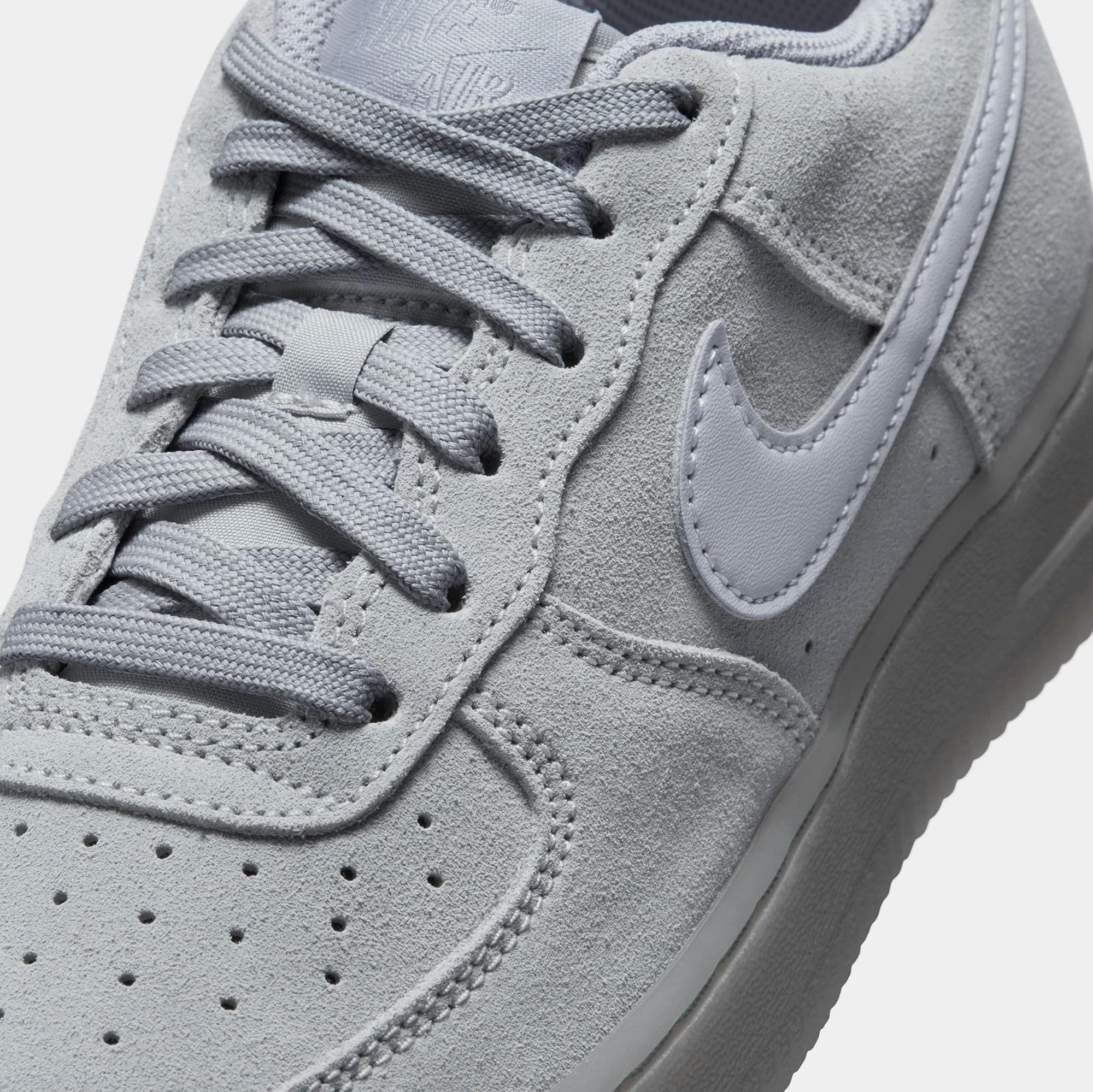 Nike Air Force 1 LV8 3 Grade School Lifestyle Shoes (Wolf Grey/Wolf Grey/Black) - Thumbnail 2
