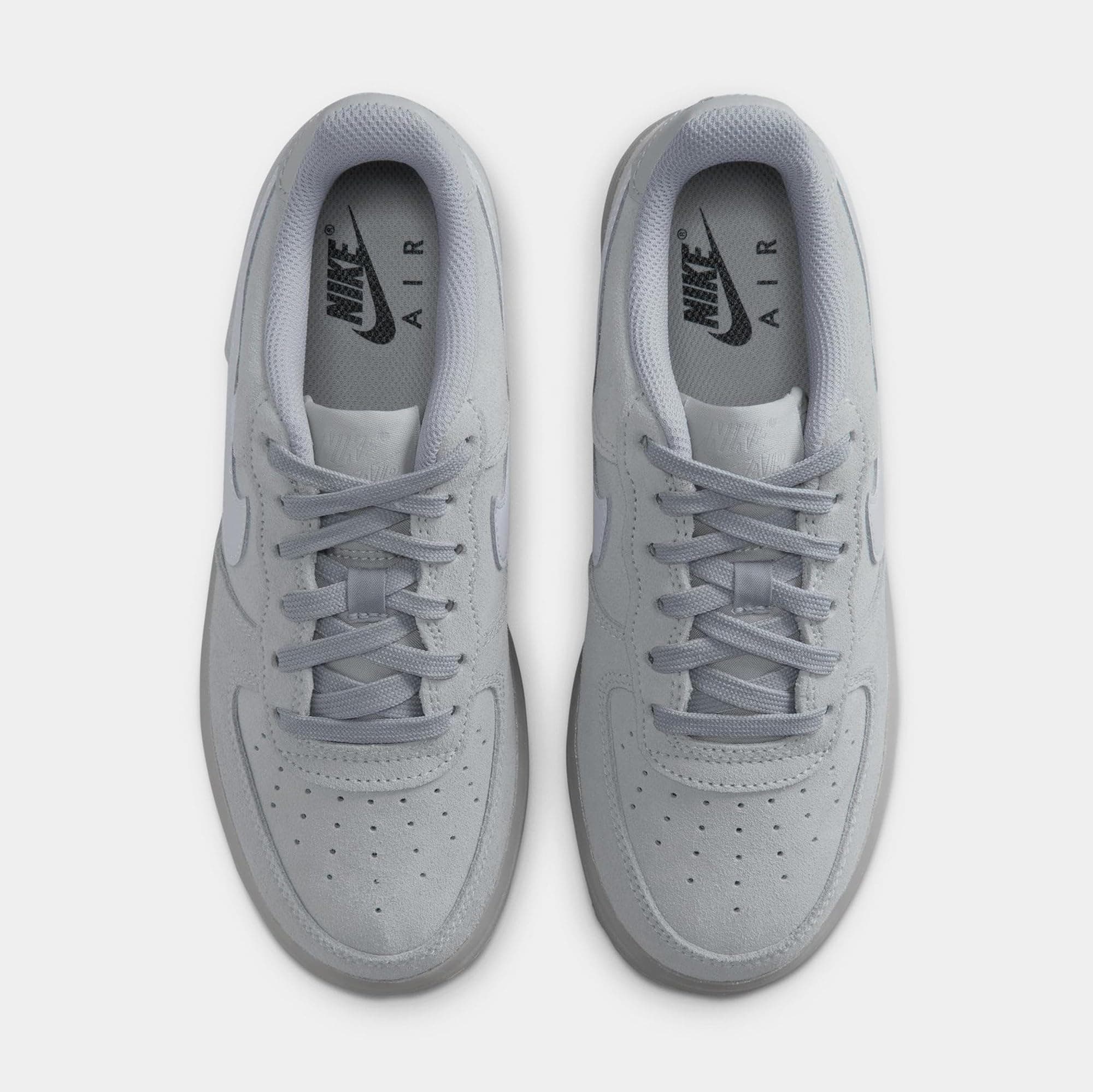 Nike Air Force 1 LV8 3 Grade School Lifestyle Shoes (Wolf Grey/Wolf Grey/Black) - Thumbnail 3
