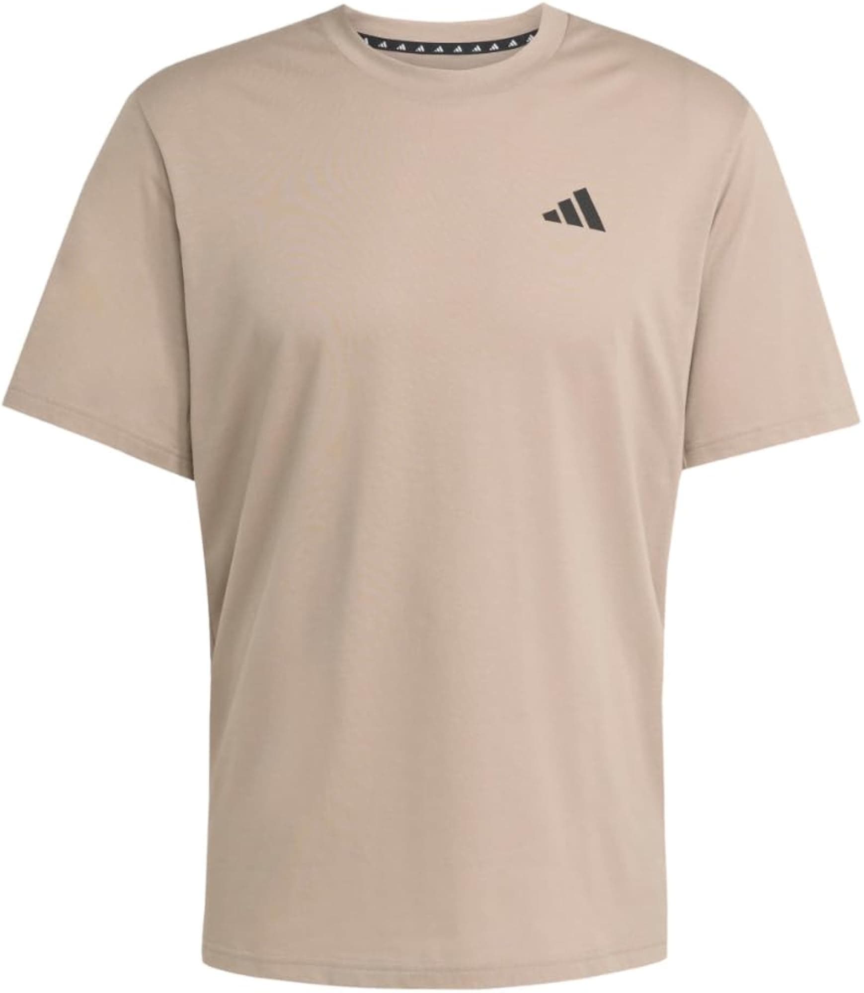 adidas Men's Essentials Feel Ready Training T-Shirt - chalky brown / black - Lar