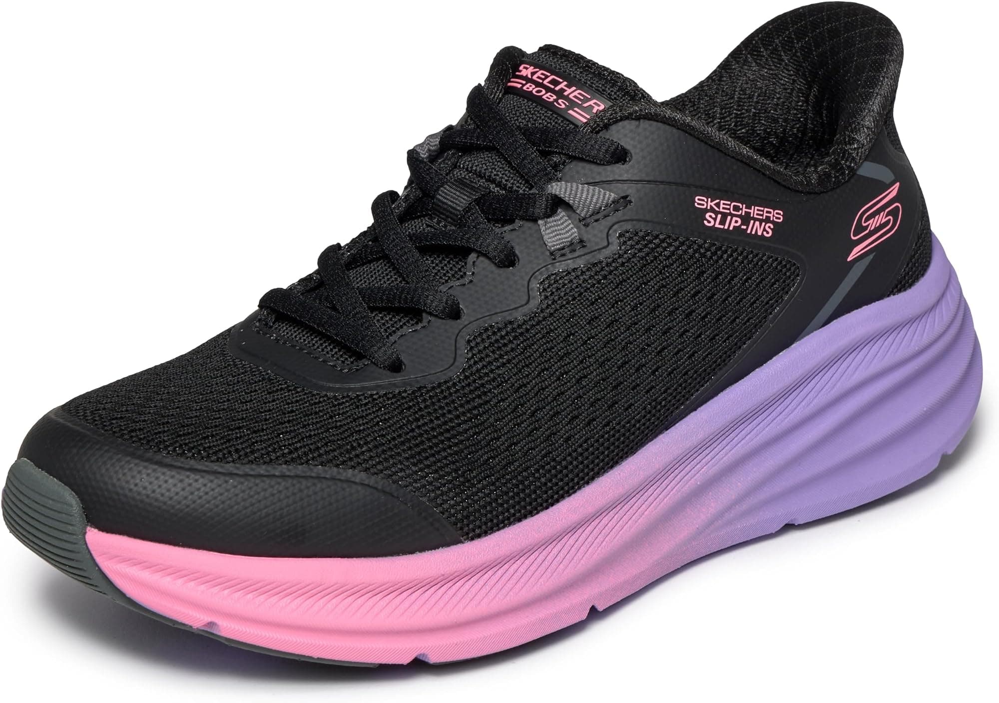 BOBS from SKECHERS Bobs Skillz - Too Essential - Black Multi - 6.5