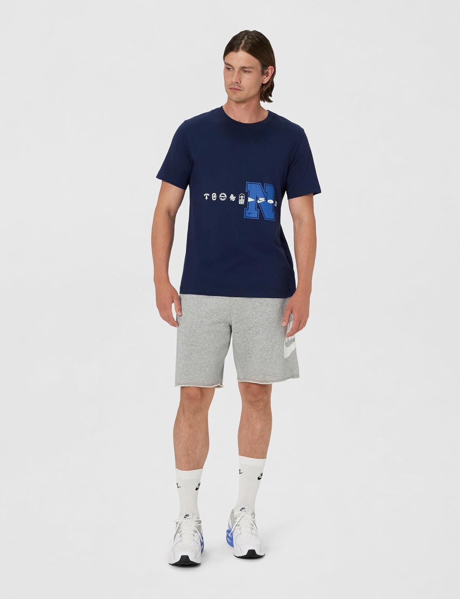 Nike Men's Sportswear Icon T-Shirt - Obsidian - XX-Large - Thumbnail 5