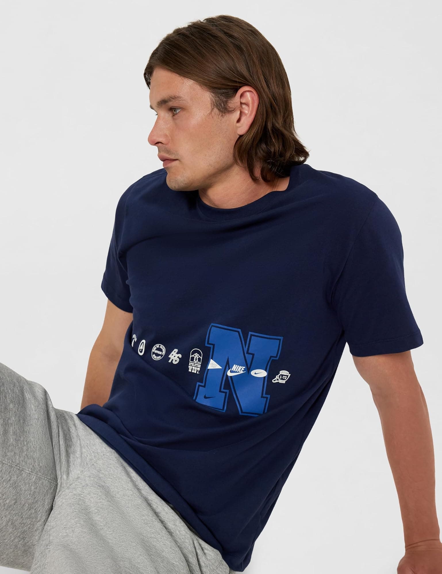 Nike Men's Sportswear Icon T-Shirt - Obsidian - XX-Large - Thumbnail 2