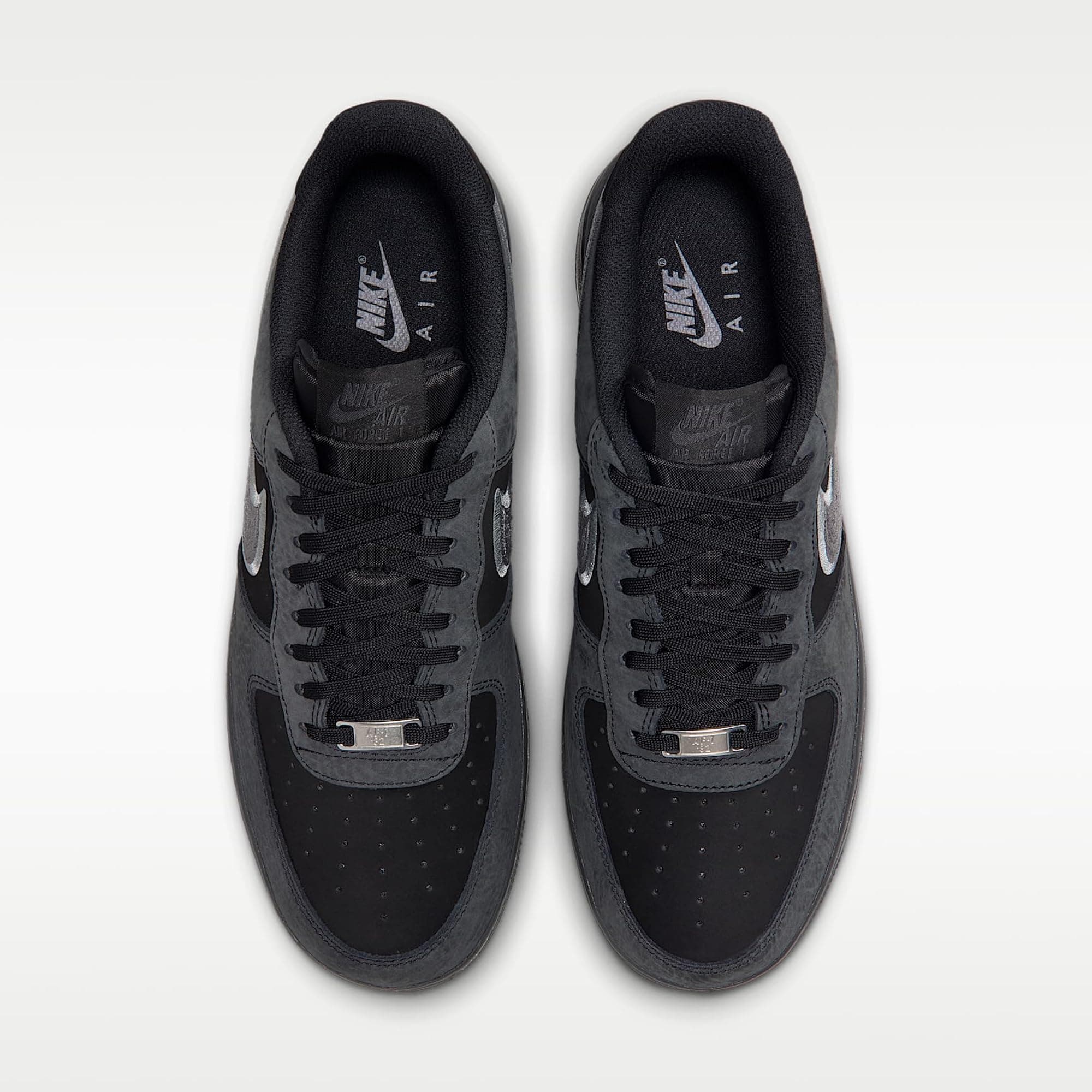 Nike Air Force 1 '07 LV8 Men's Shoes (Black/Smoke Grey/Dark Smoke Grey) - Black/ - Thumbnail 4