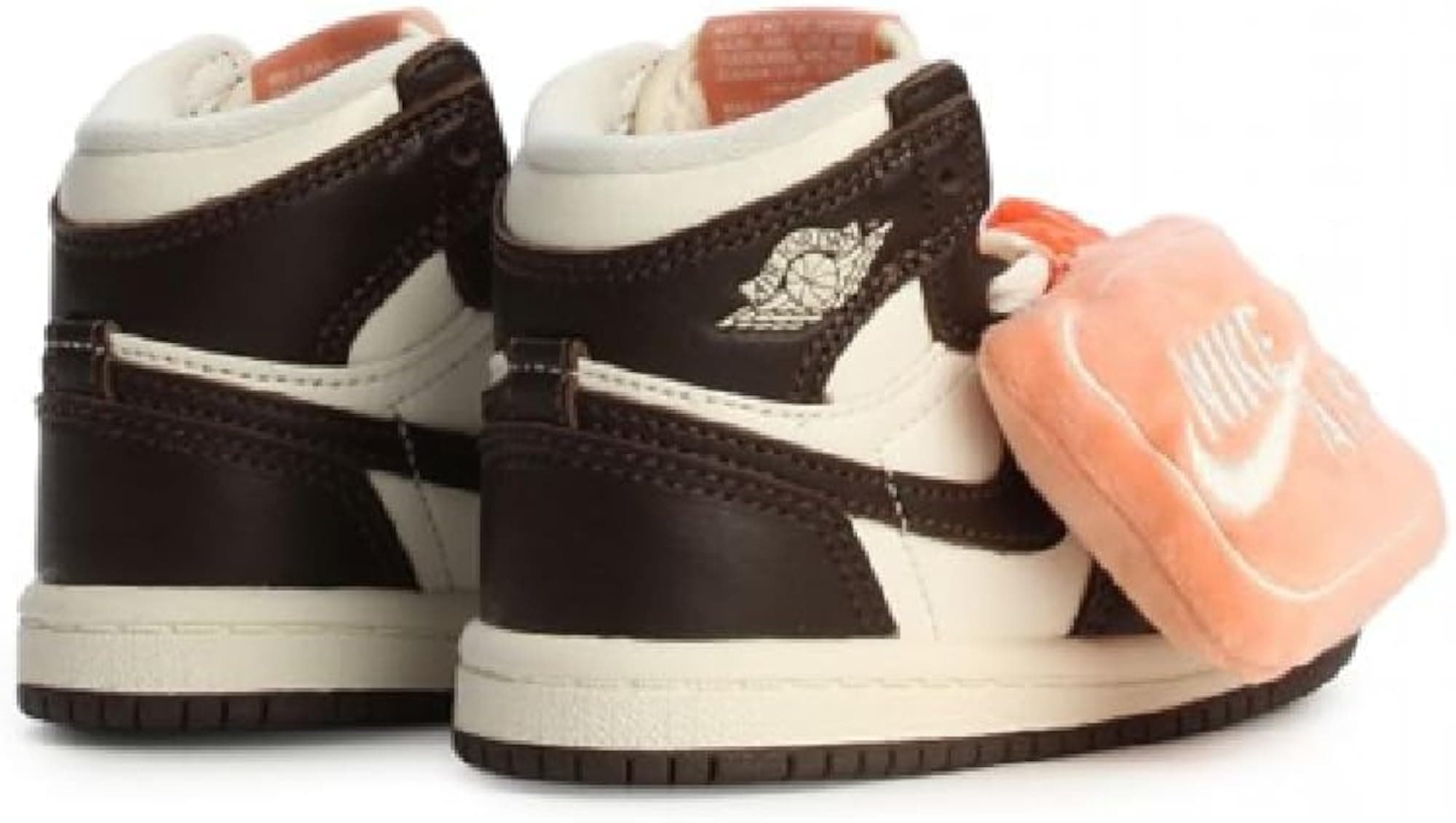 Air Jordan 1 Retro High OG Baroque Brown and Sail Infant Toddler Lifestyle Shoes - Thumbnail 4