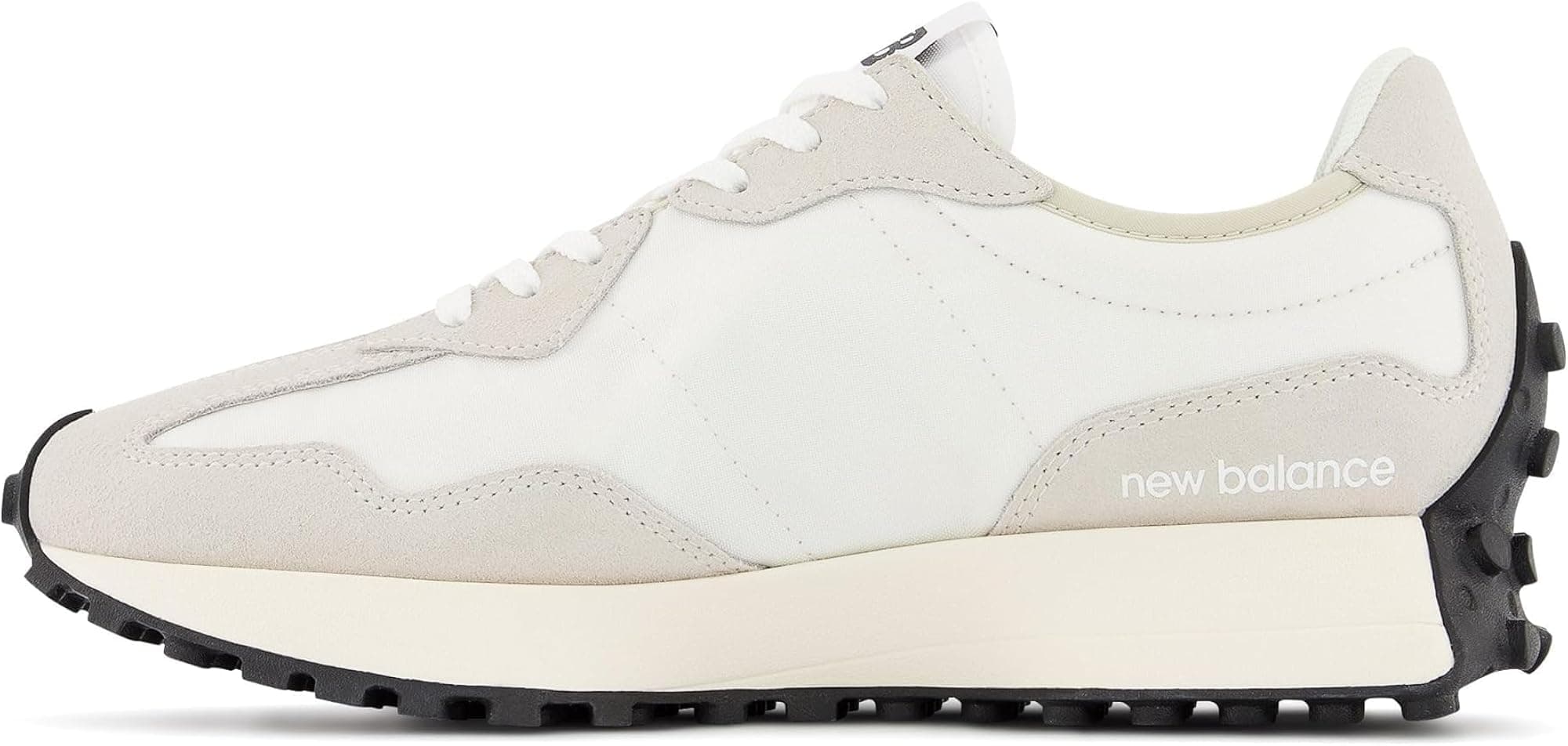 New Balance Women's 327 Sneaker - Sea Salt/White - 8 - Thumbnail 5