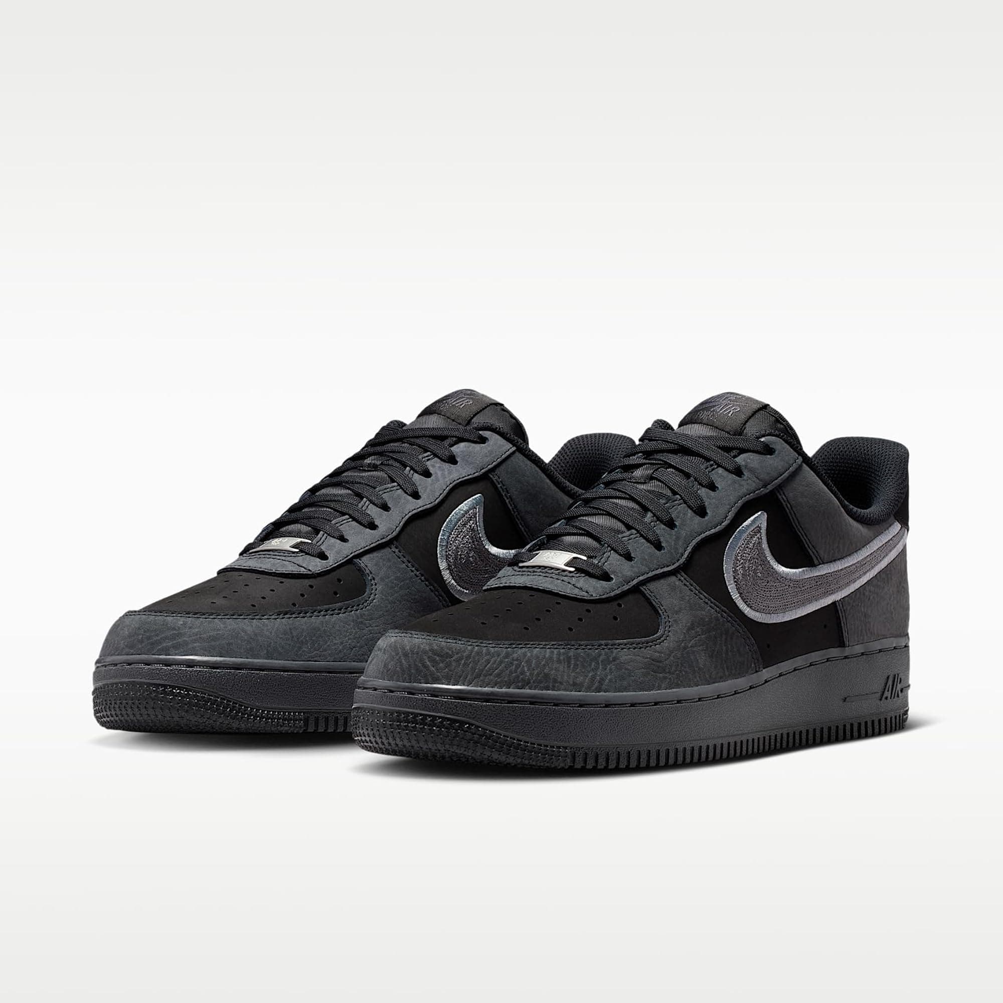 Nike Air Force 1 '07 LV8 Men's Shoes (Black/Smoke Grey/Dark Smoke Grey) - Black/ - Thumbnail 5