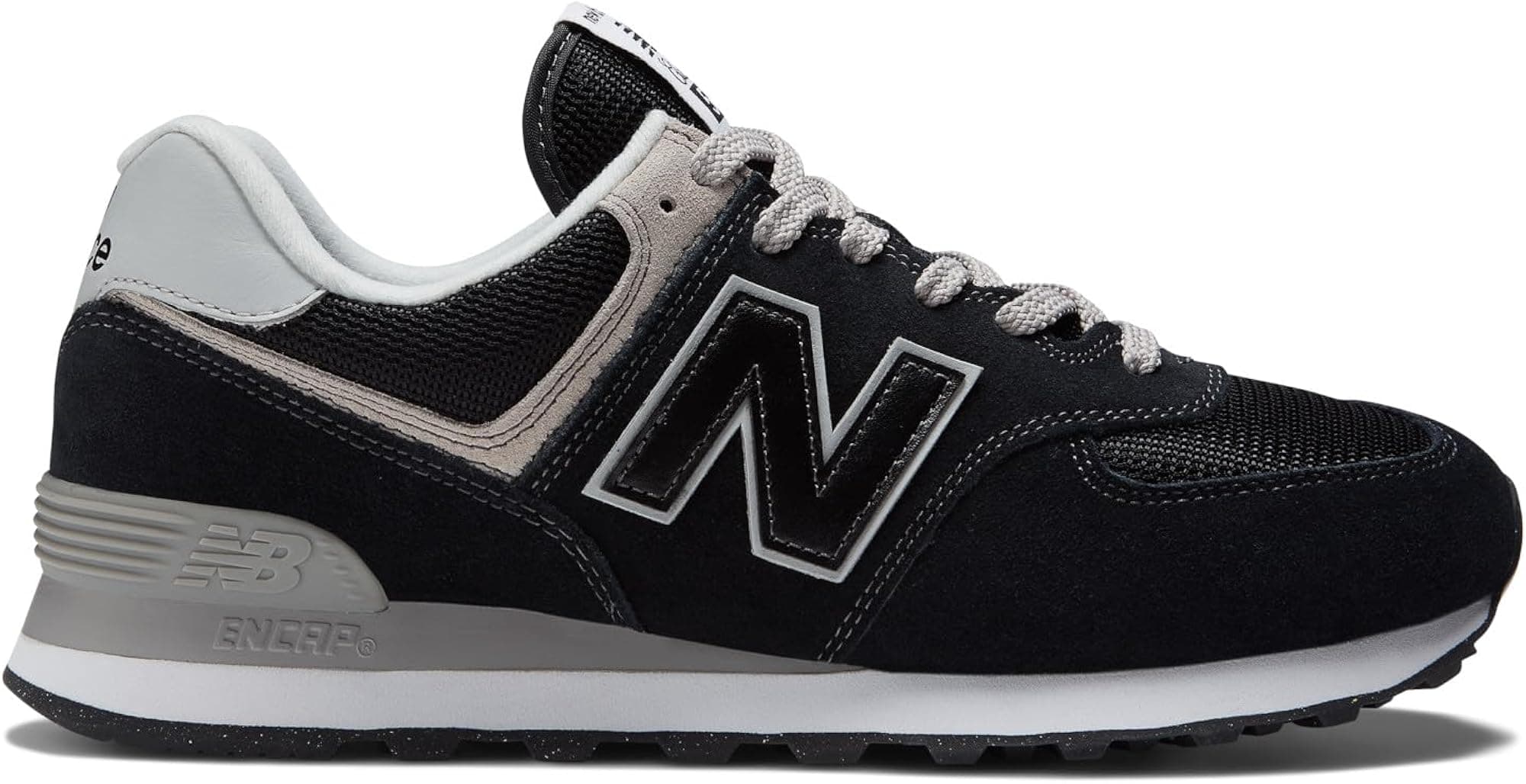 New Balance Men's Sneaker - Black/White - 10 - Thumbnail 4