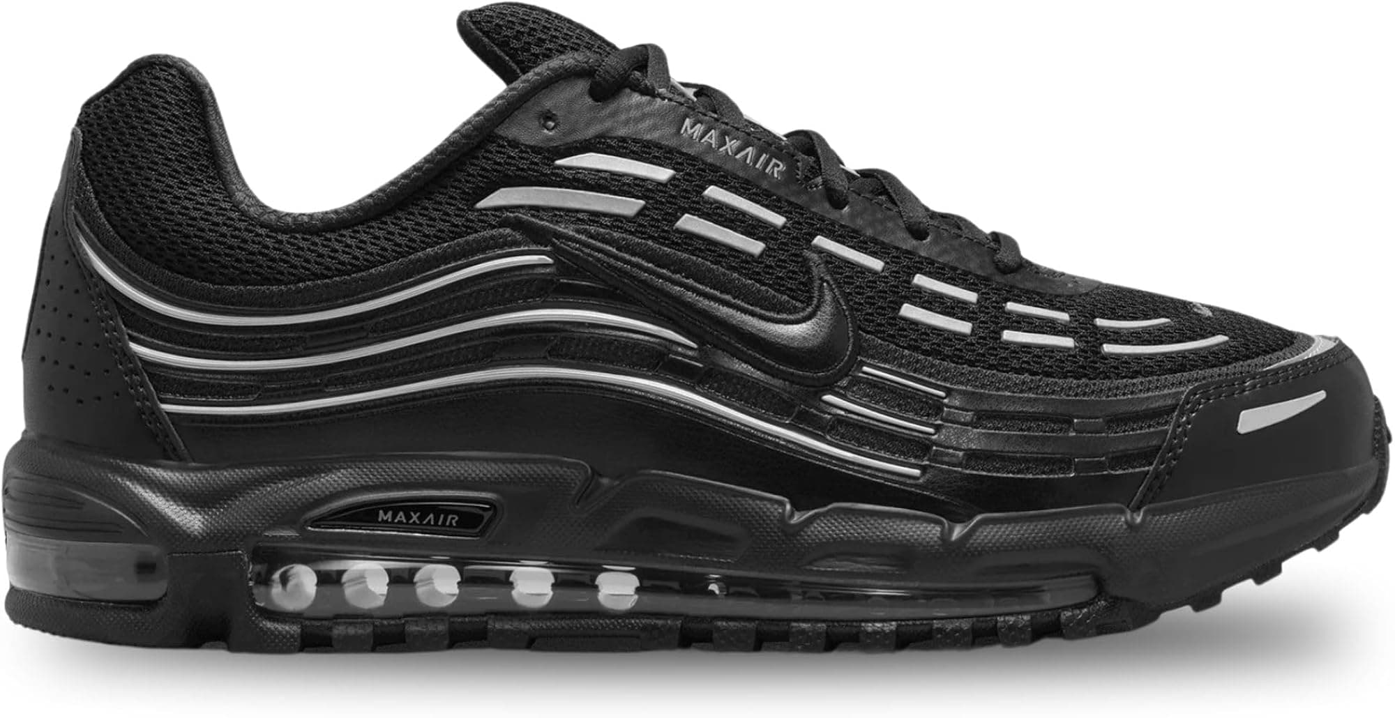 Nike Air Max TL 2.5 Mens Running Shoes (Black/Metallic Silver) Size - Black/Meta - Thumbnail 2