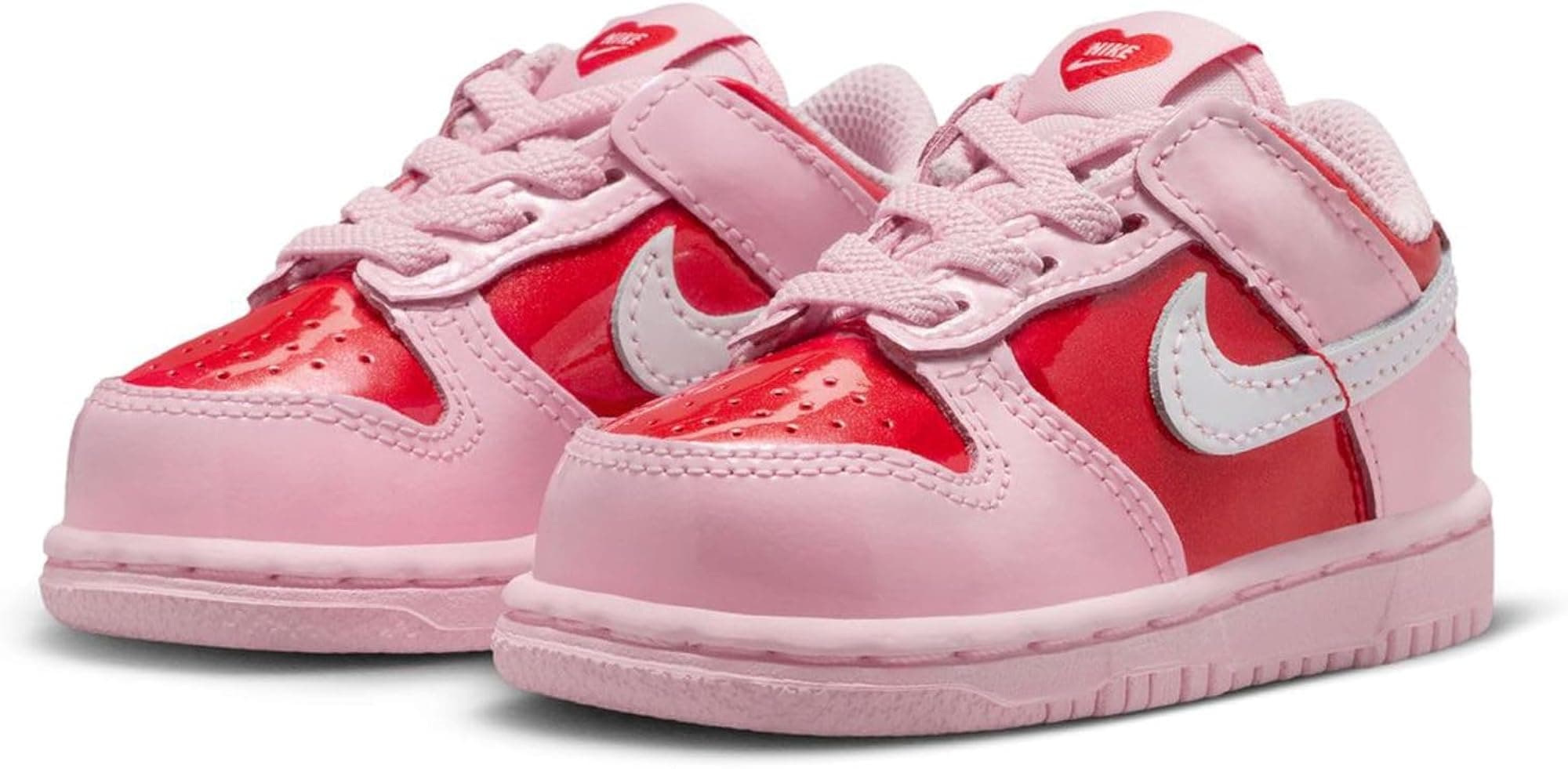 Nike Dunk Low Baby/Toddler Shoes (Pink Foam/Light Crimson/Summit White) - Pink F - Thumbnail 3