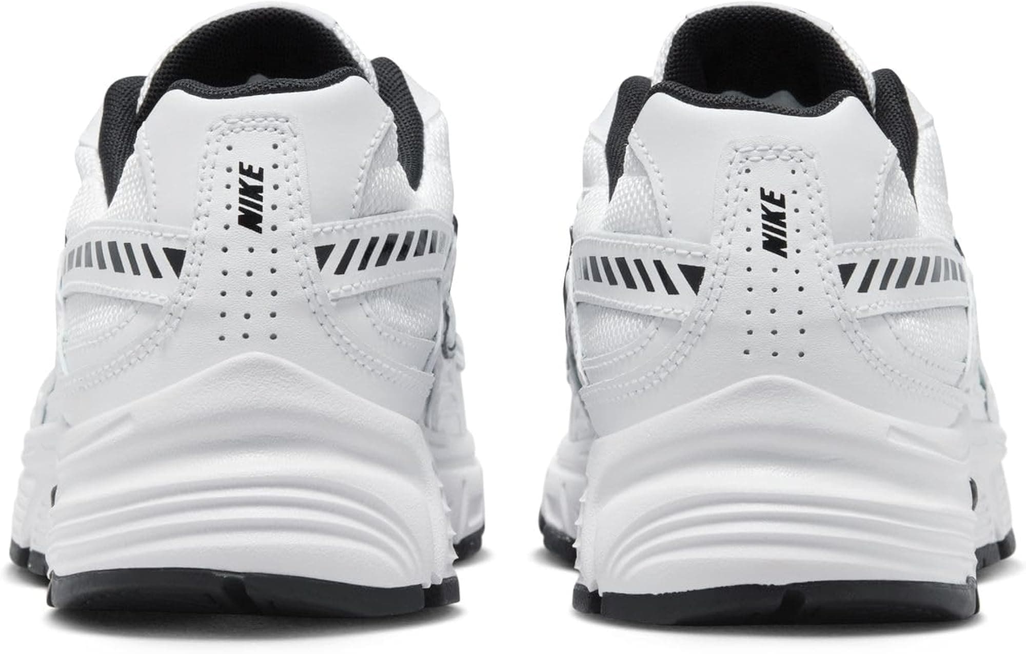 Running Shoes - White Metallic Silver White Black - 9 - Thumbnail 4